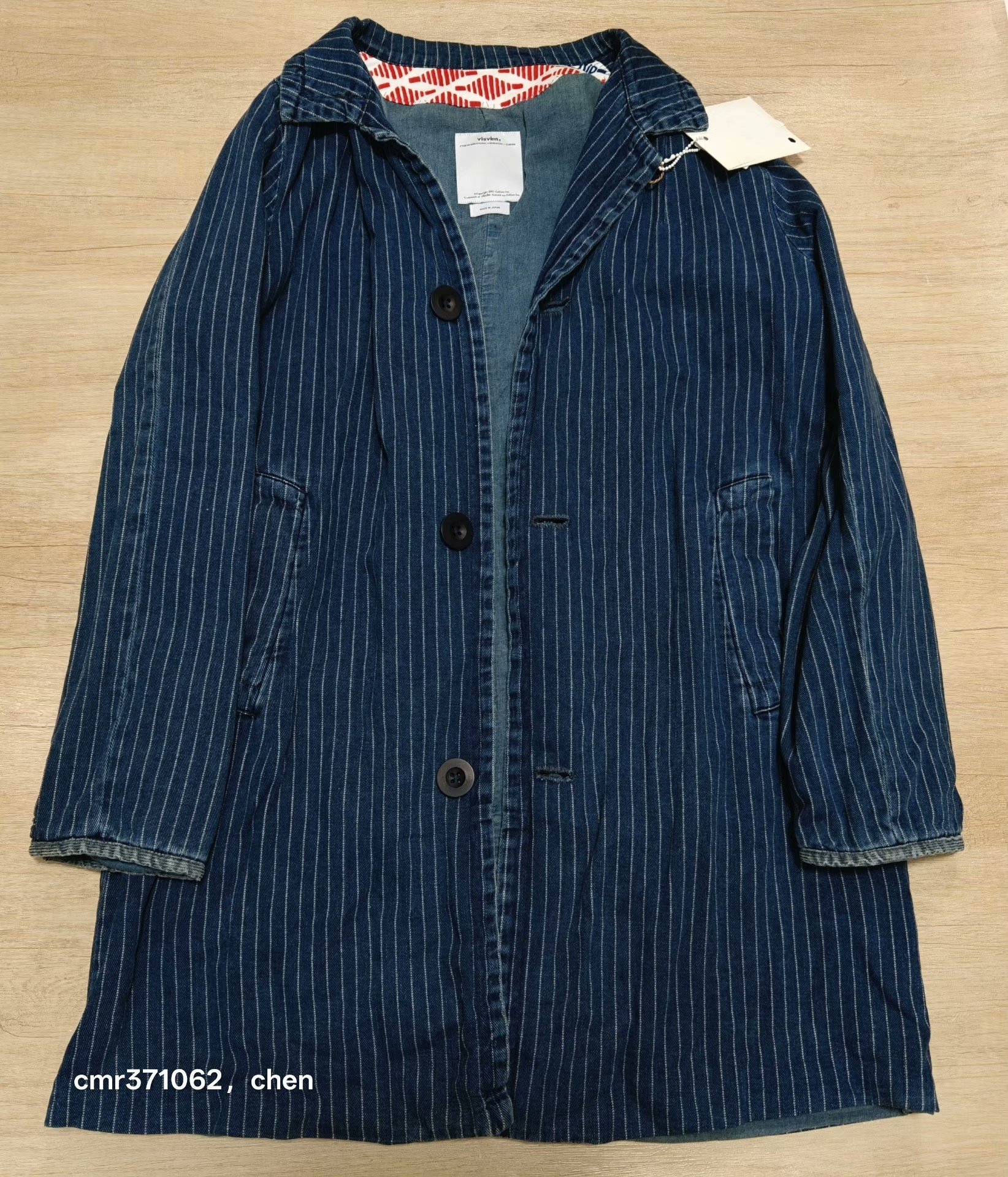 visvim 15ss Mies Coat Wabash — detail