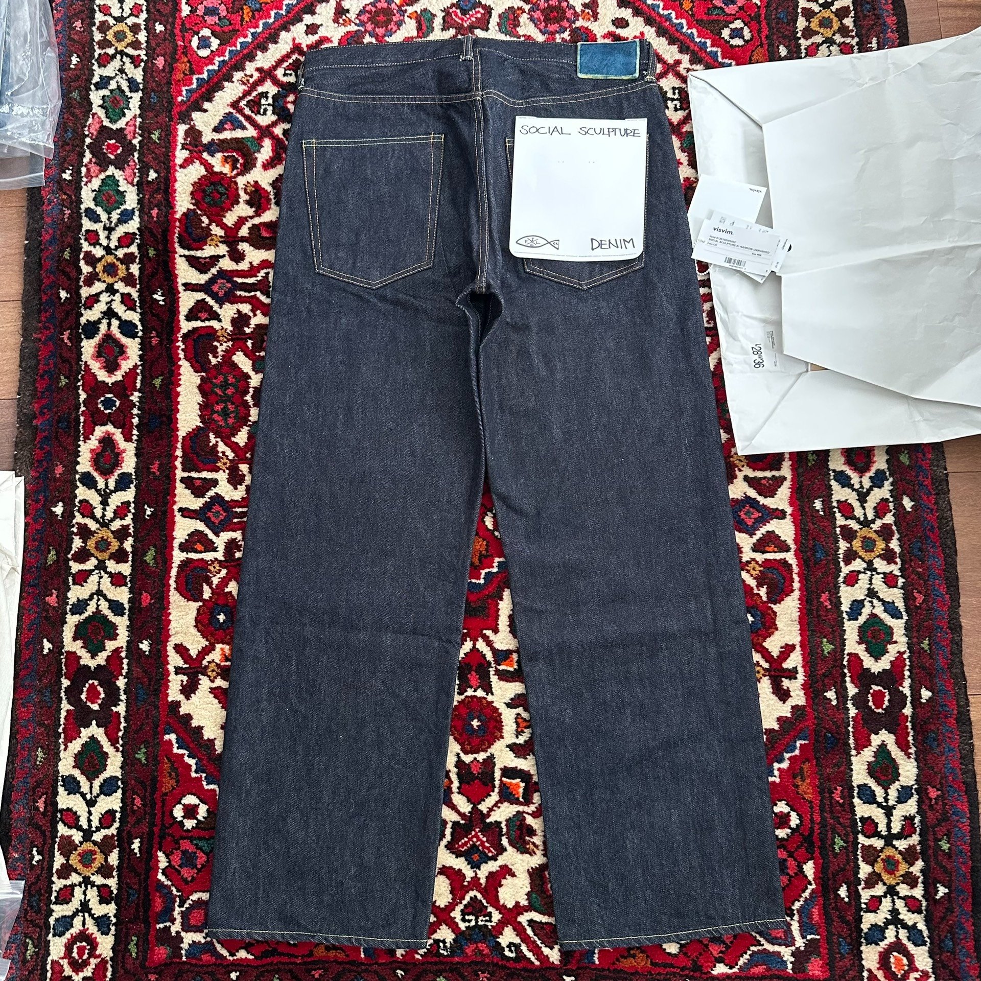 VISVIM 26SS 01 NARROW Raw Denim Jeans — front