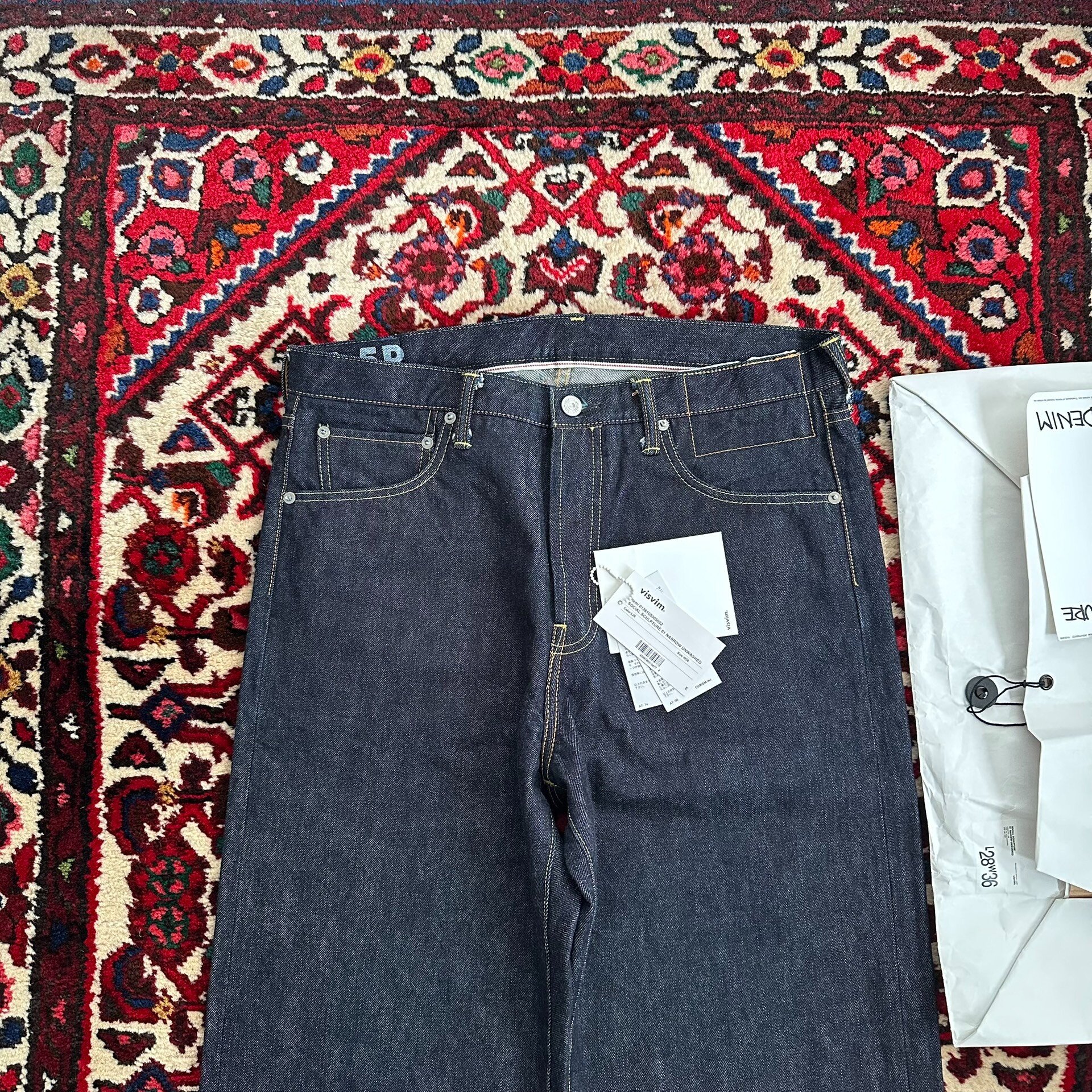 VISVIM 26SS 01 NARROW Raw Denim Jeans — detail