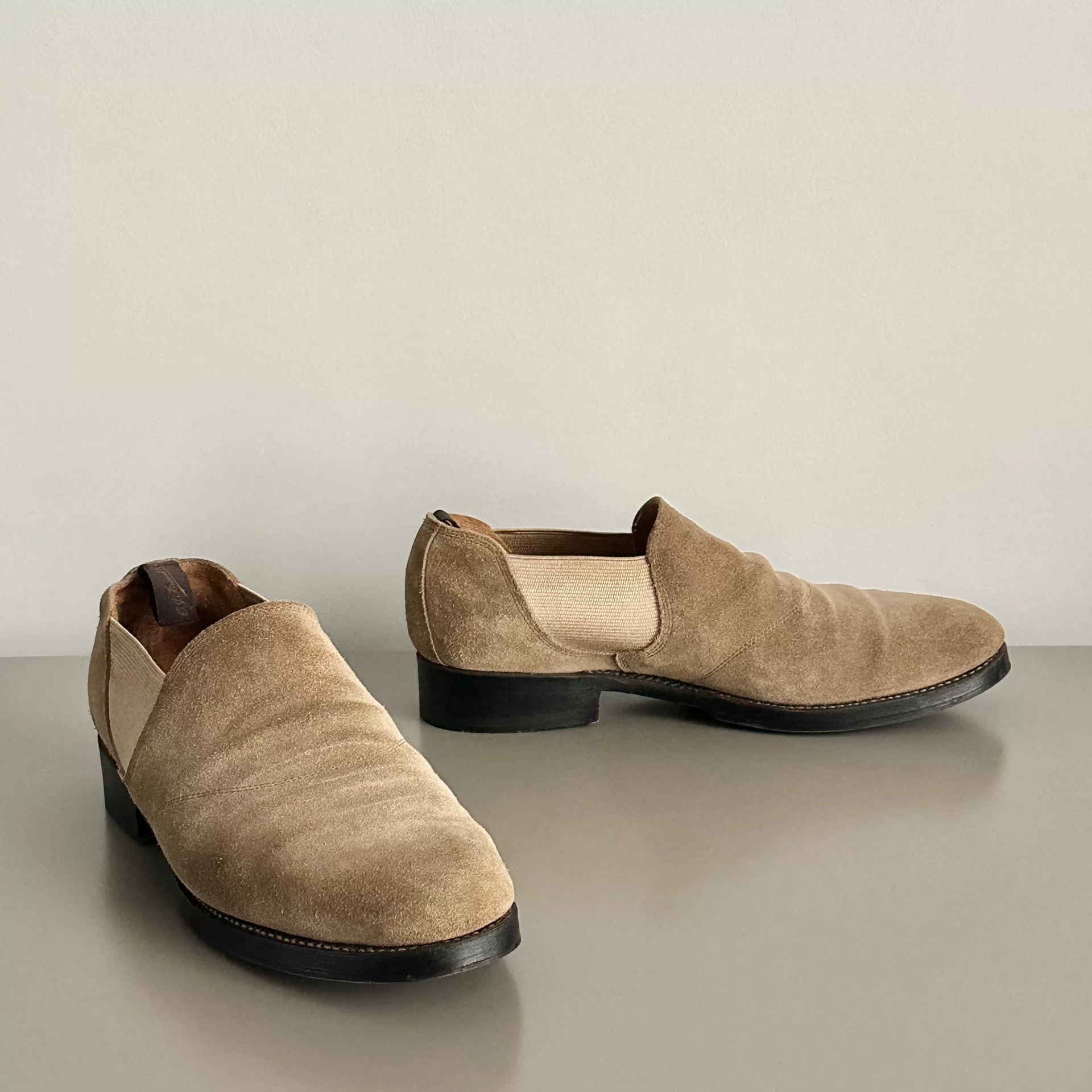 OLD JOE Leather Side-Gore Shoes — detail
