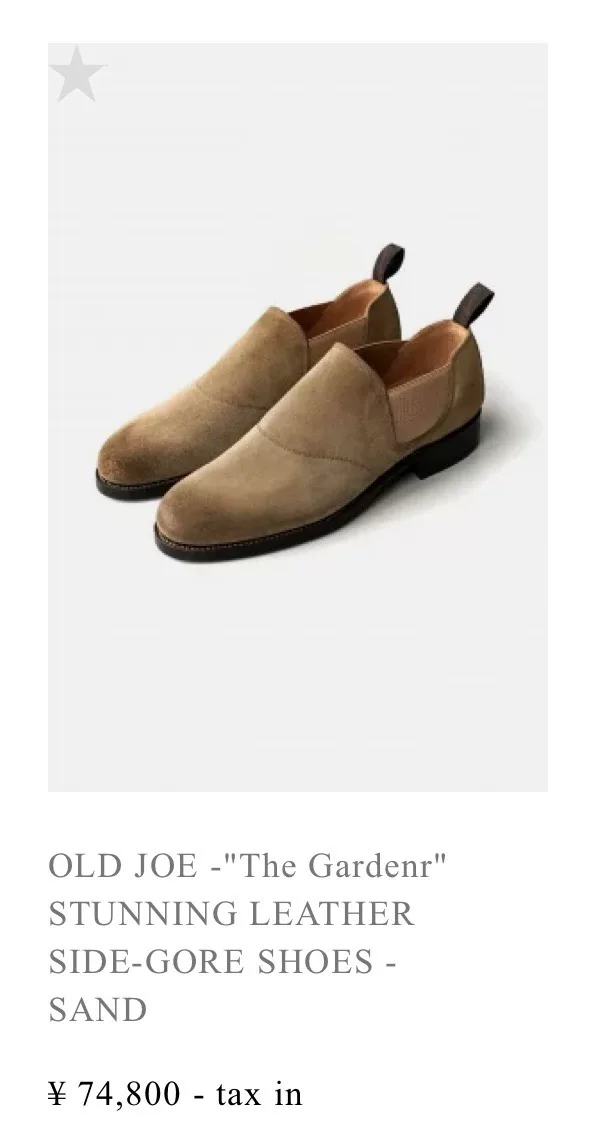 OLD JOE Leather Side-Gore Shoes — front