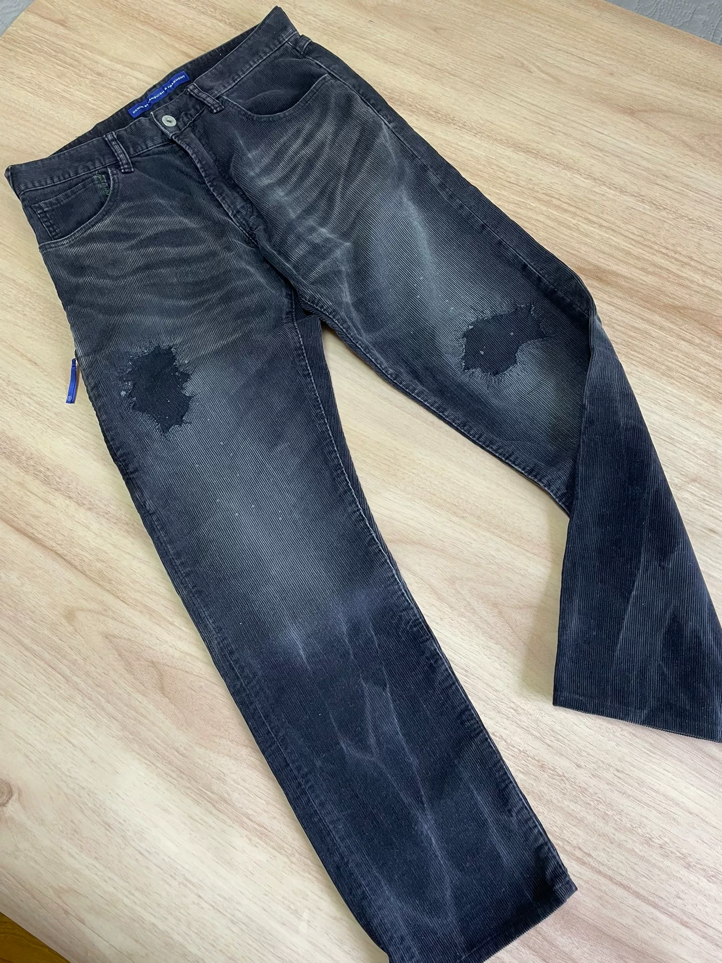 Vanquish Fragment Corduroy Lightning Pants — label