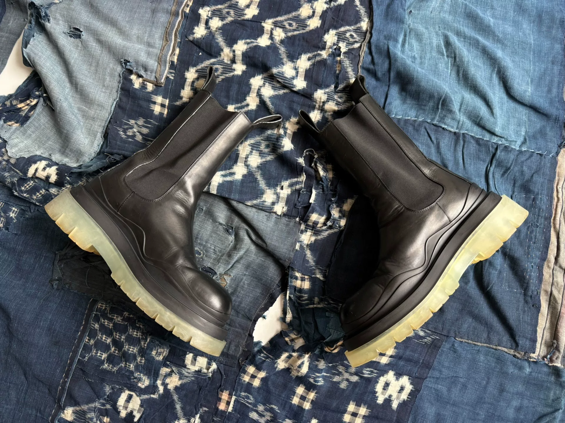Bottega Veneta Tire Chelsea Boot — back