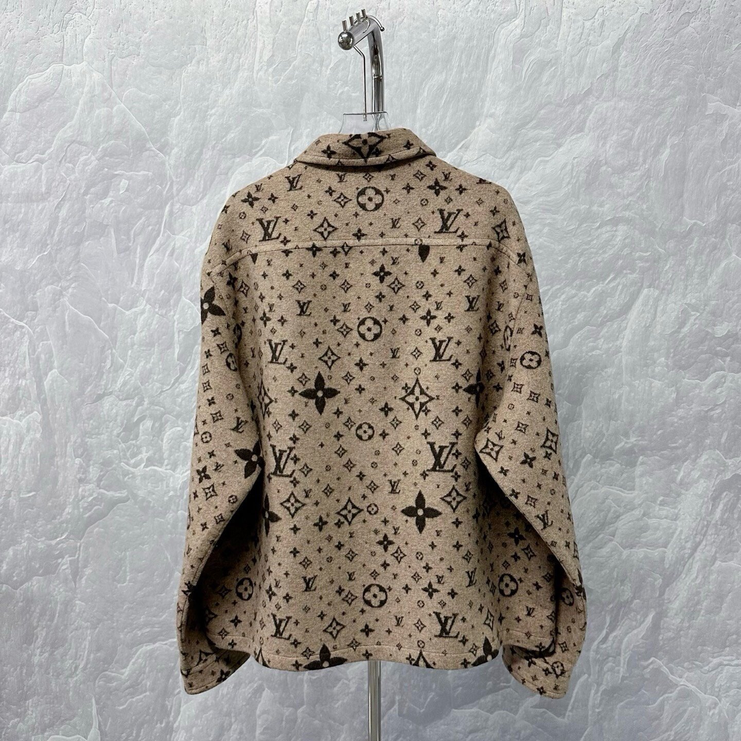 Louis Vuitton SS25 Logo Pocket Wool Coat — back