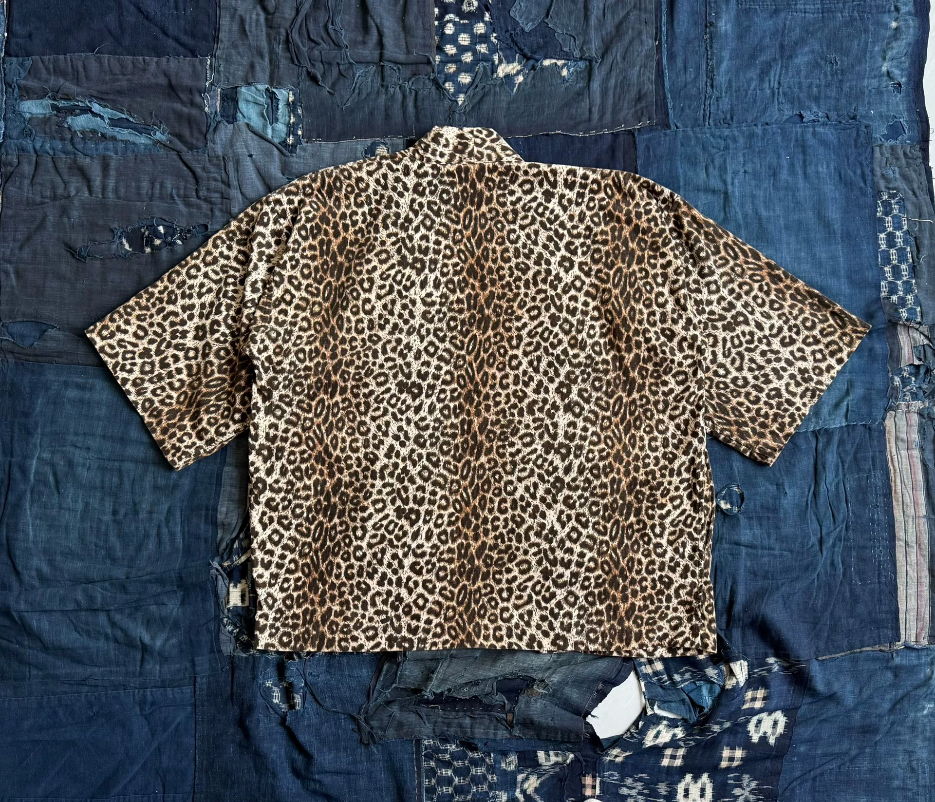 VISVIM 23SS HAPPI LEOPARD CARDIGAN — detail