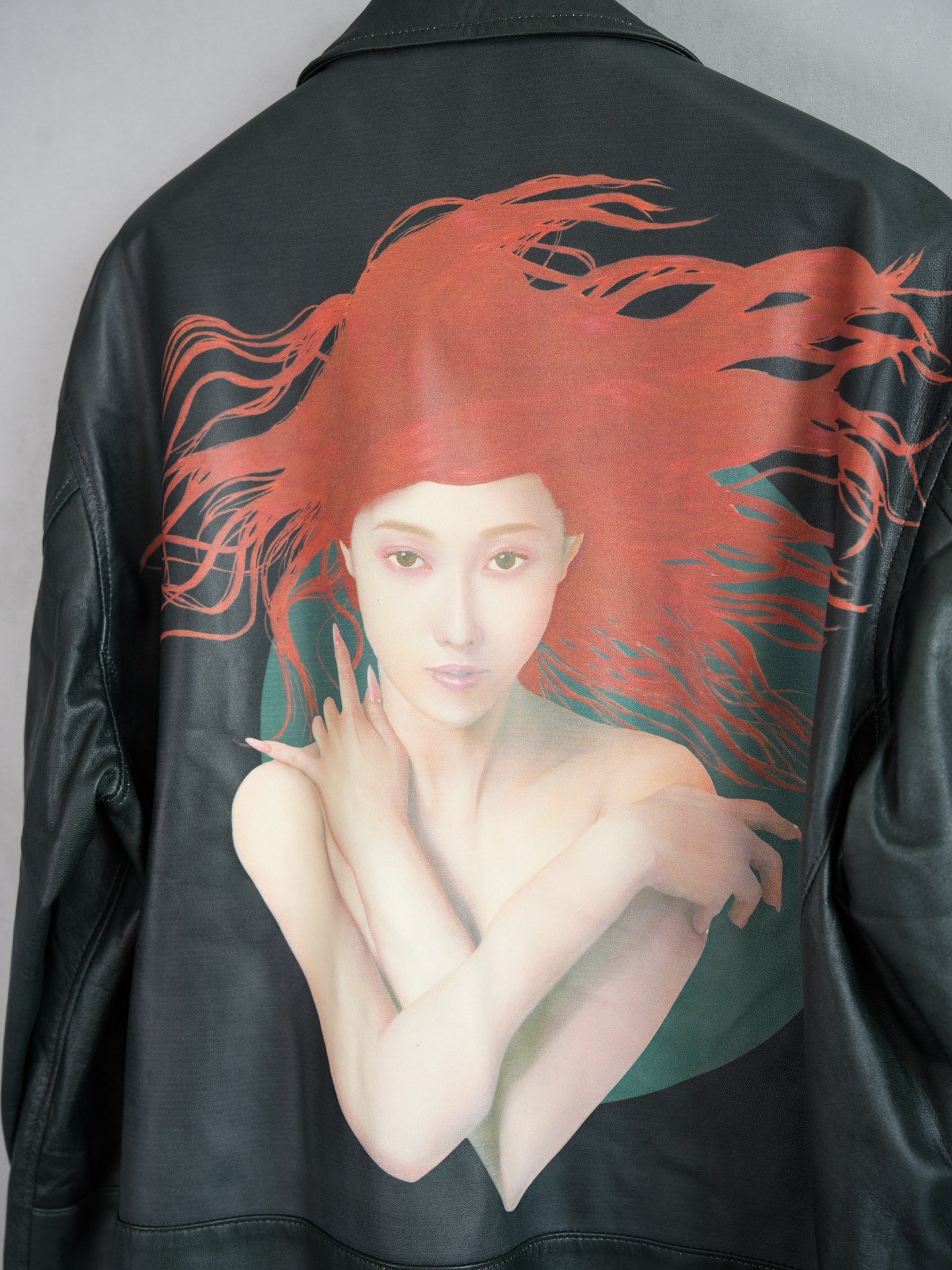 Yohji Yamamoto 18SS Sun Child Leather Jacket — front
