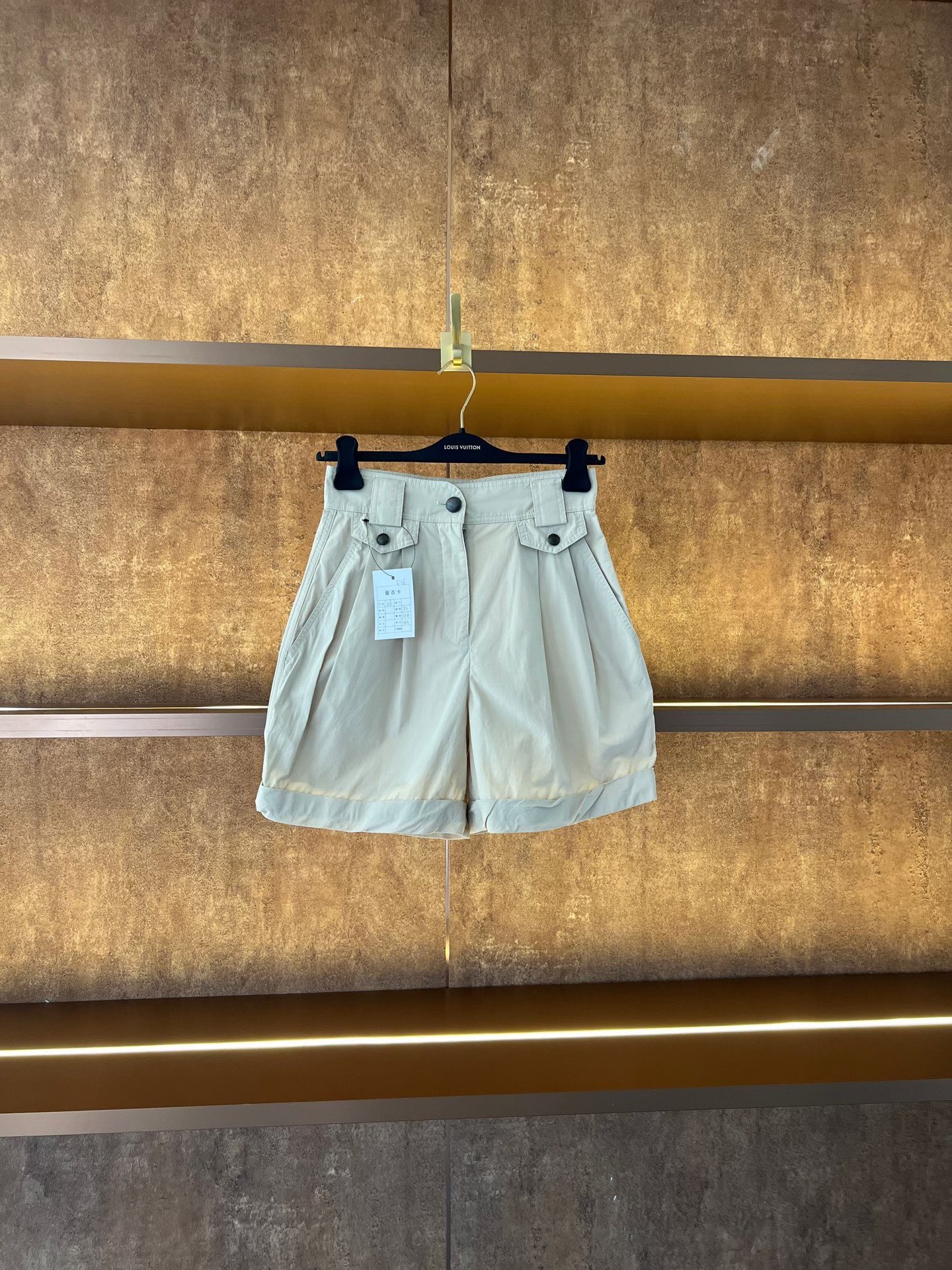 Louis Vuitton New Khaki Wide-Leg Shorts