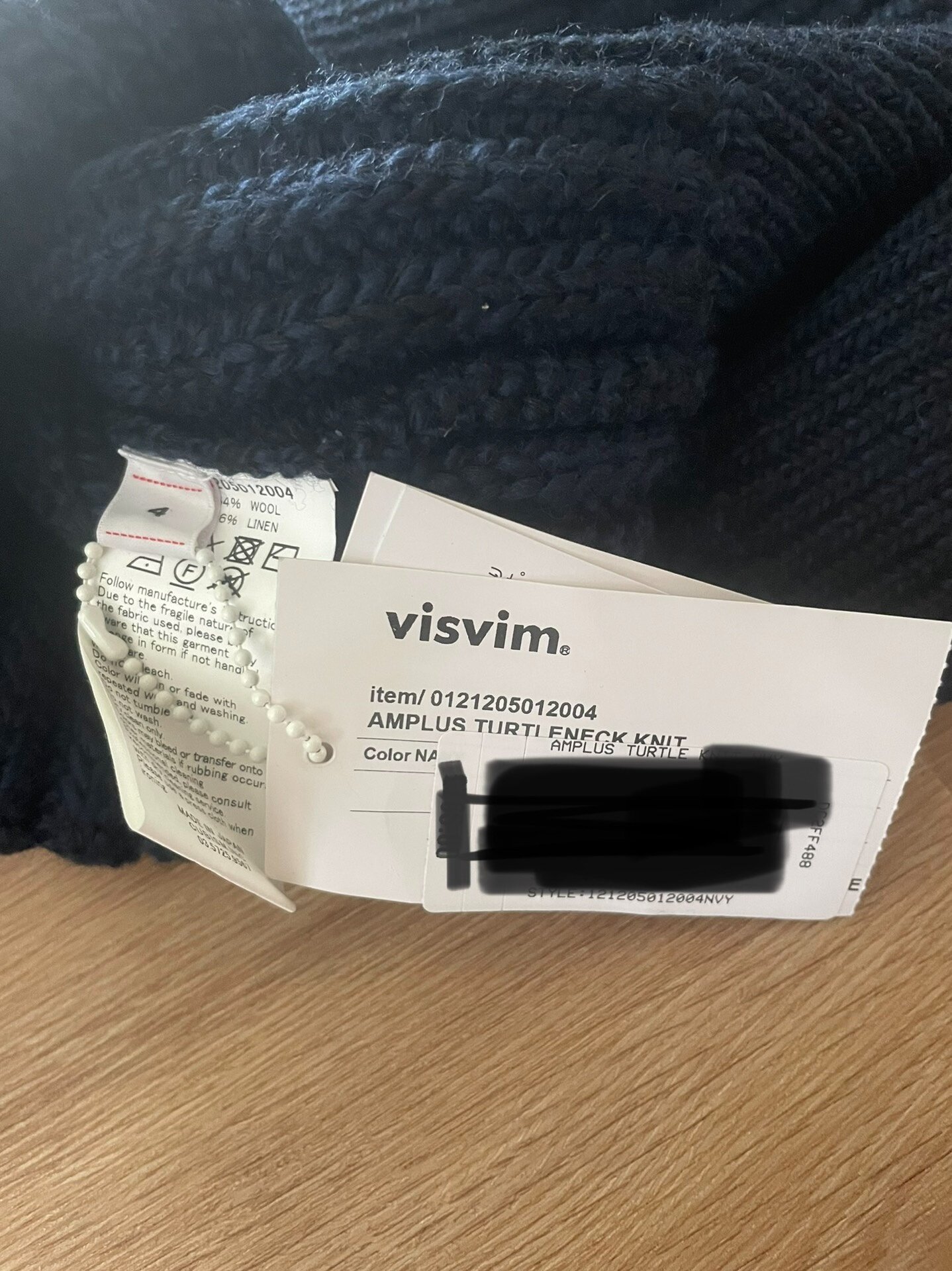 Visvim 21aw Amplus Turtleneck Sweater — back