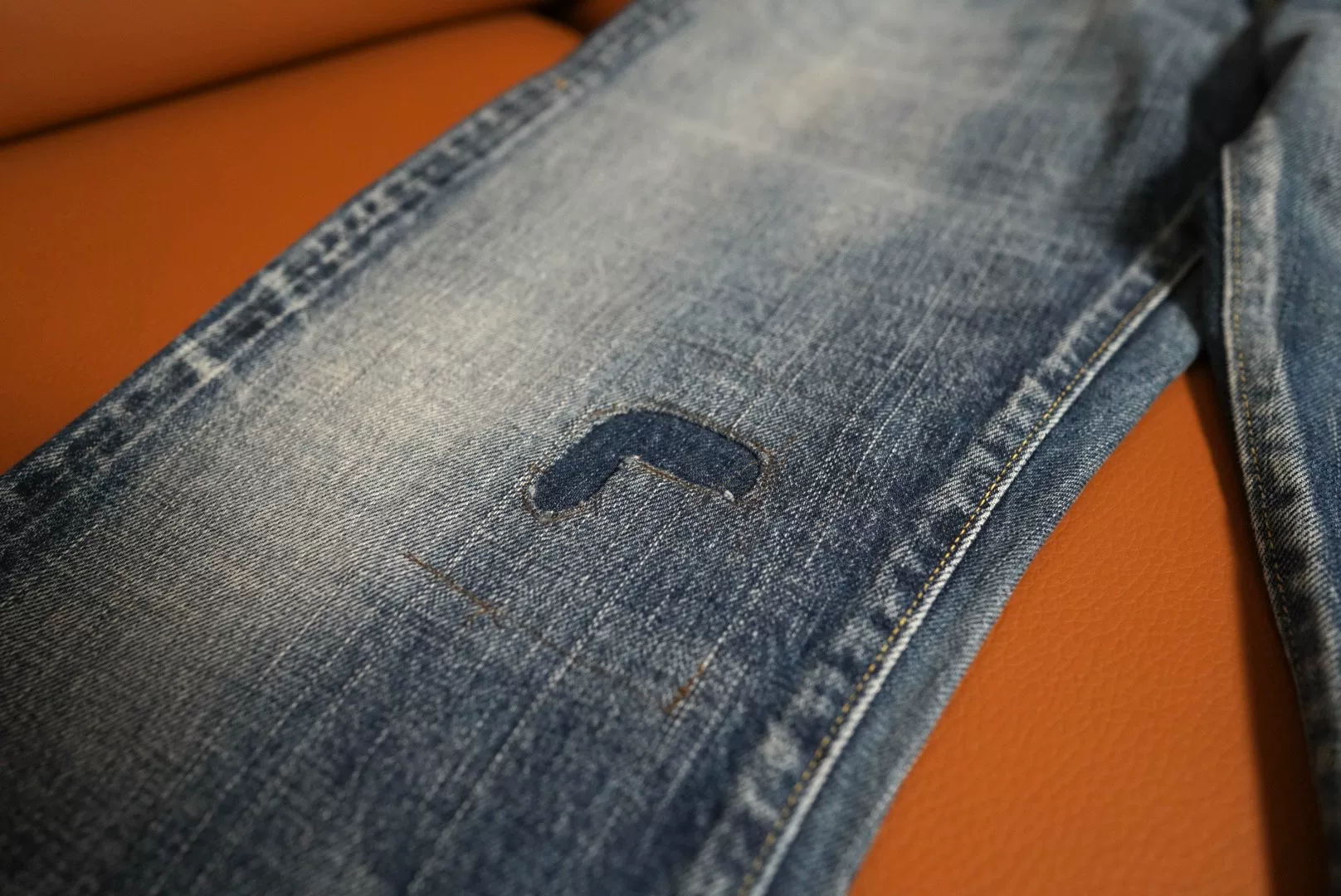 VISVIM 13D20 SOCIAL SCULPTURE Damaged Jeans — front