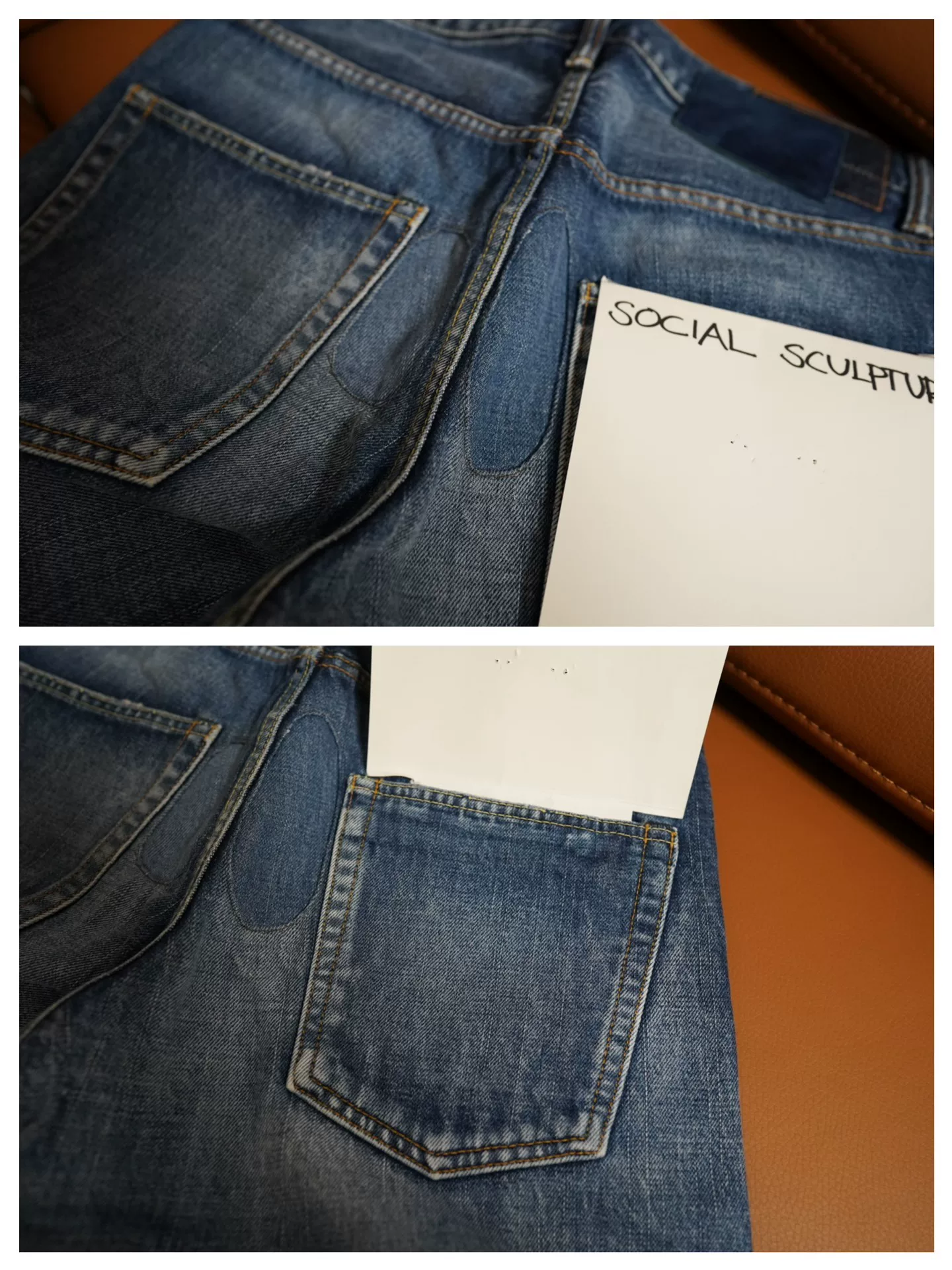 VISVIM 13D20 SOCIAL SCULPTURE Damaged Jeans — detail