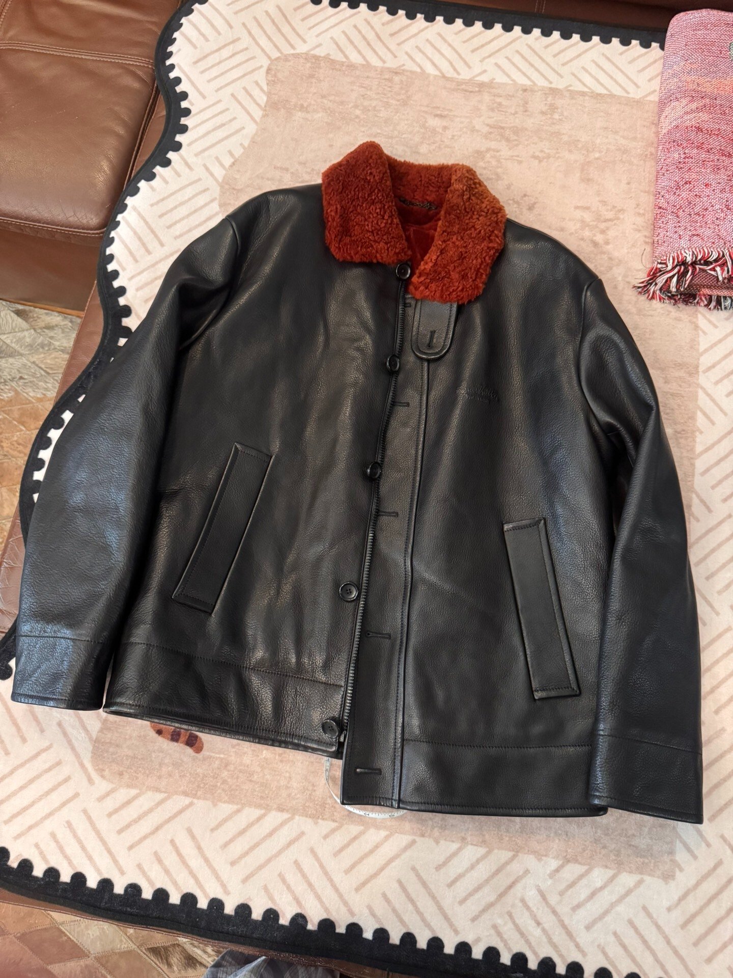 Louis Vuitton N1 Fur Leather Jacket