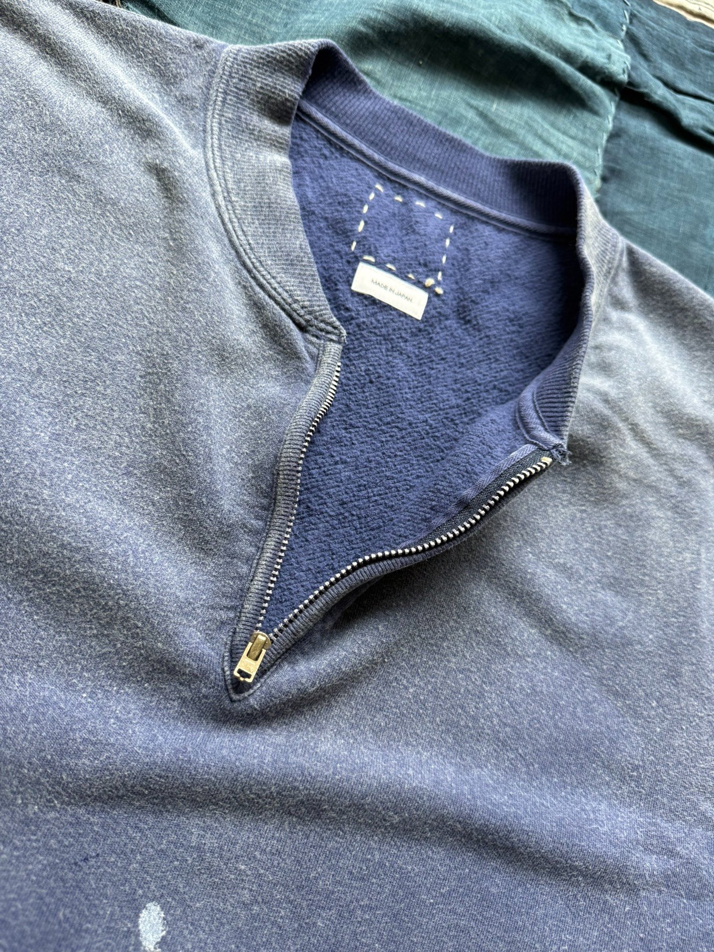VISVIM 26SS MONDO HENLEY ZIP S/S — back