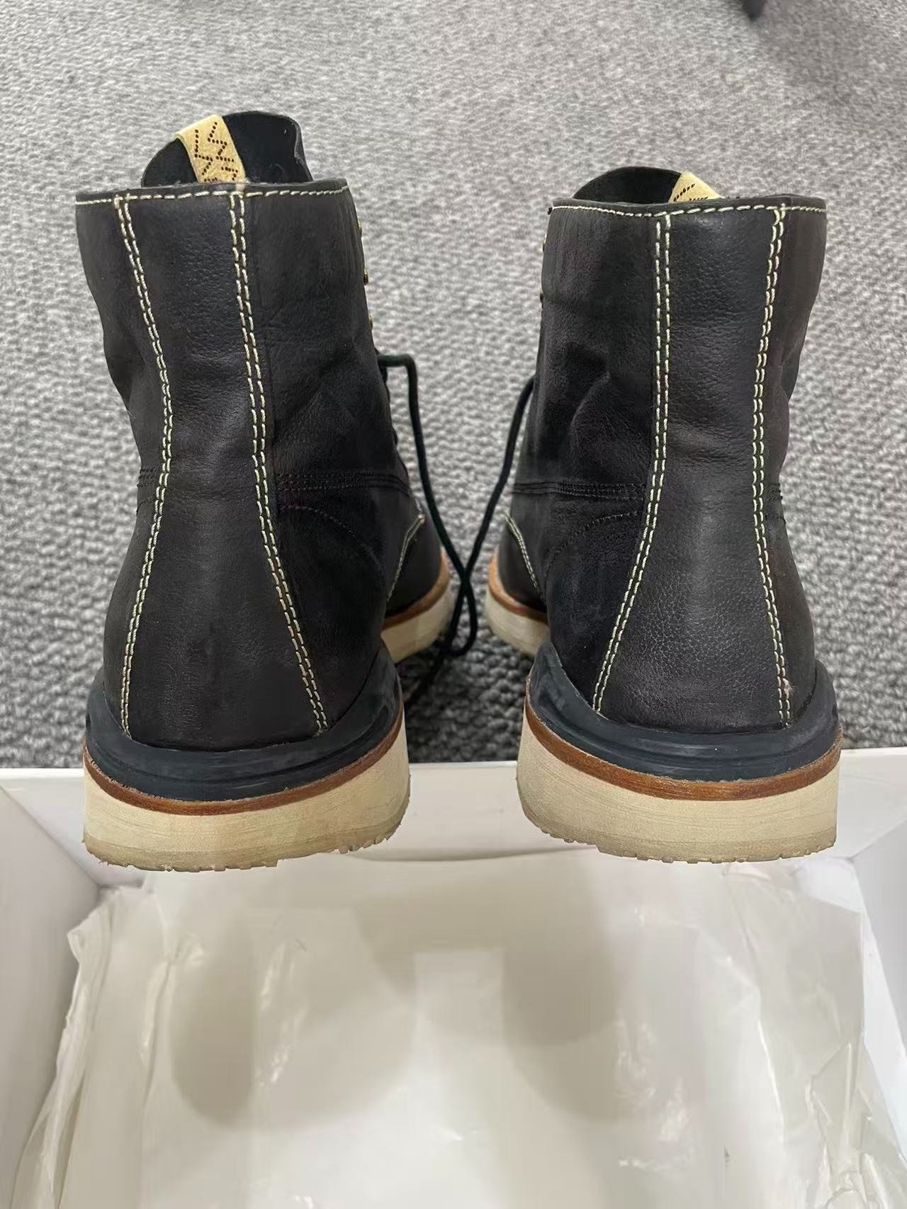 visvim Limited Kangaroo Leather Virgil Boots — back