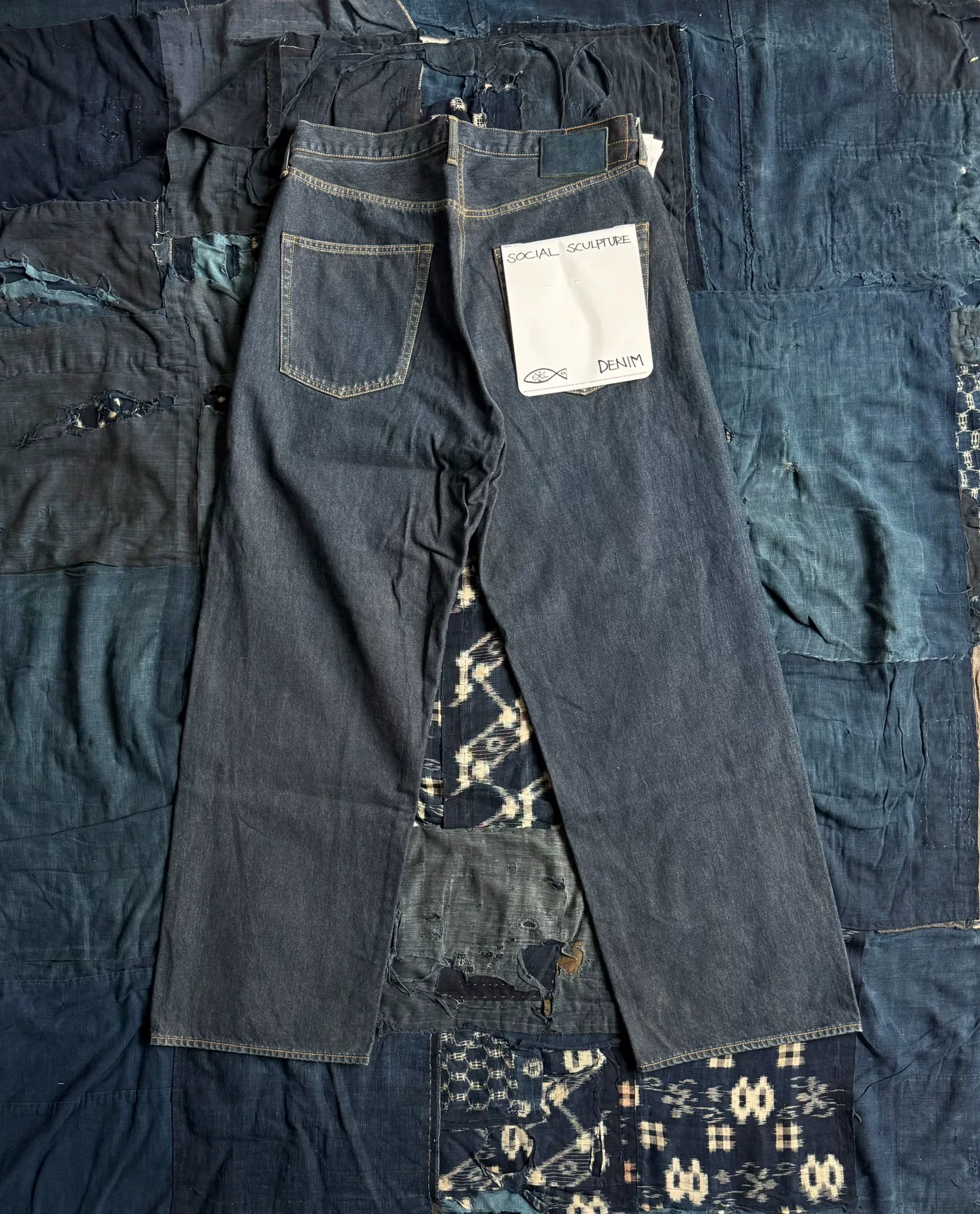 VISVIM 25AW SOCIAL SCULPTURE 01 MUD Jeans — front