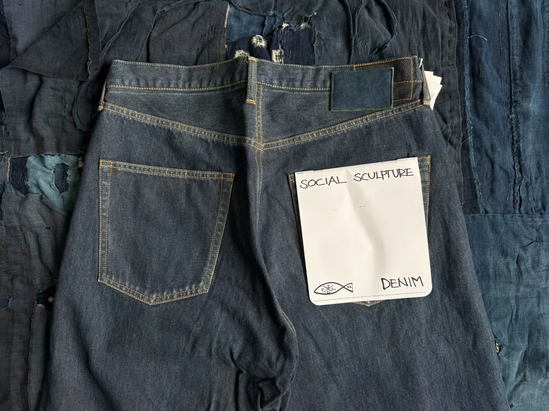 VISVIM 25AW SOCIAL SCULPTURE 01 MUD Jeans — back
