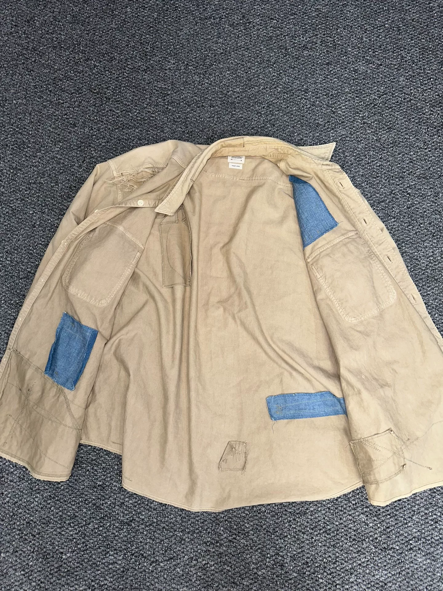 visvim grand crash jacket — detail