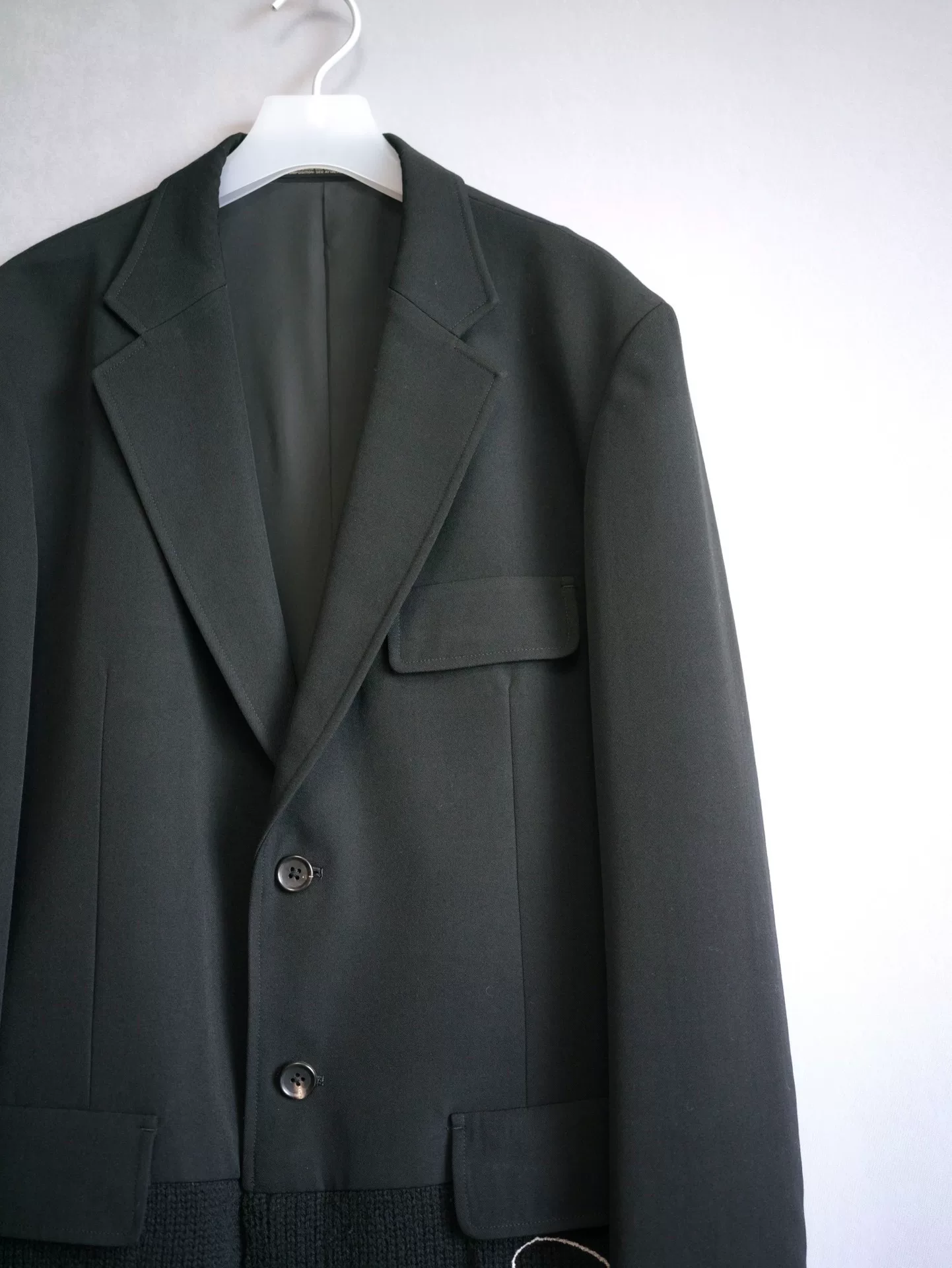 Yohji Yamamoto 07AW Embroidered Knit Coat — detail