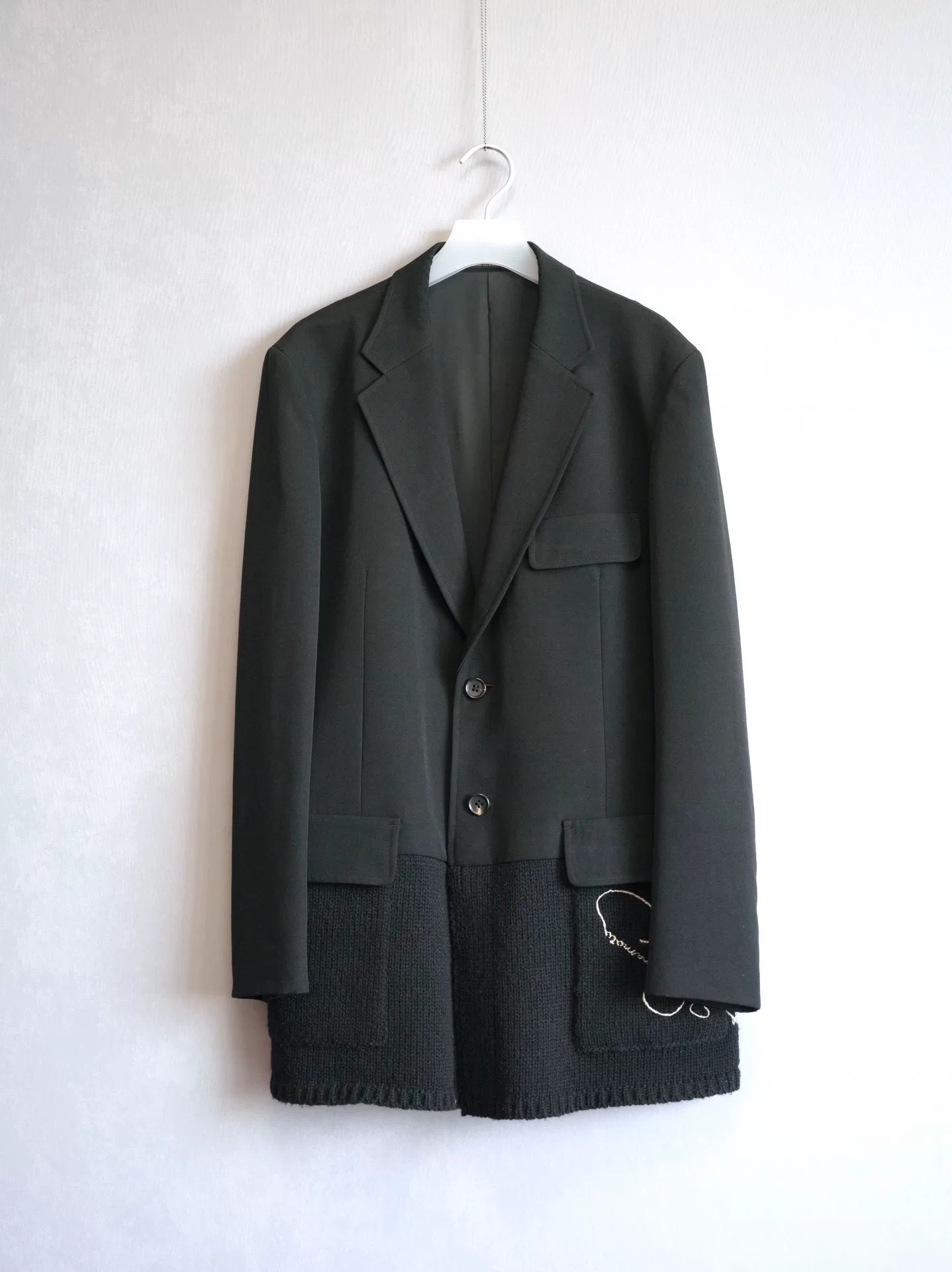 Yohji Yamamoto 07AW Embroidered Knit Coat