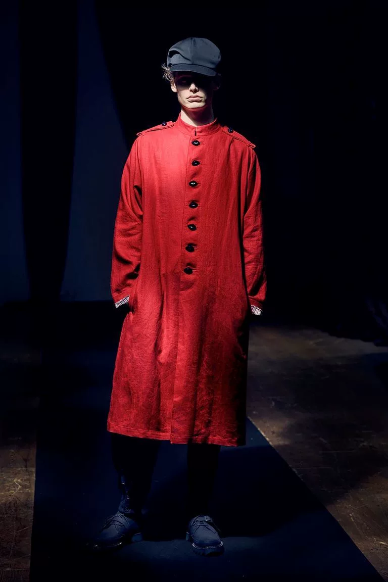 Yohji Yamamoto 21ss Red Eye Coat — front