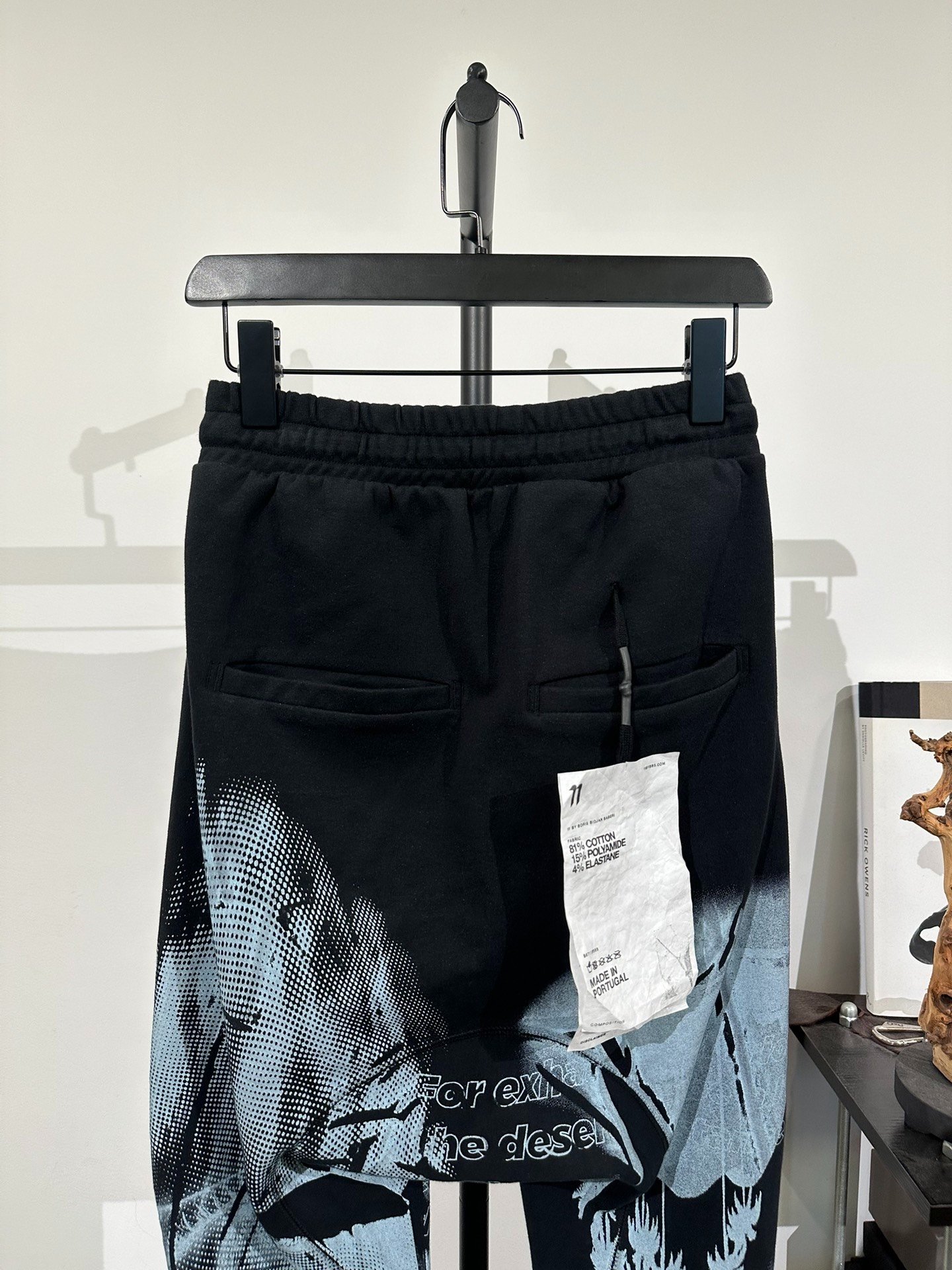 Boris Bidjan Saberi 11by bbs P3C Cuffed Sweatpants — back