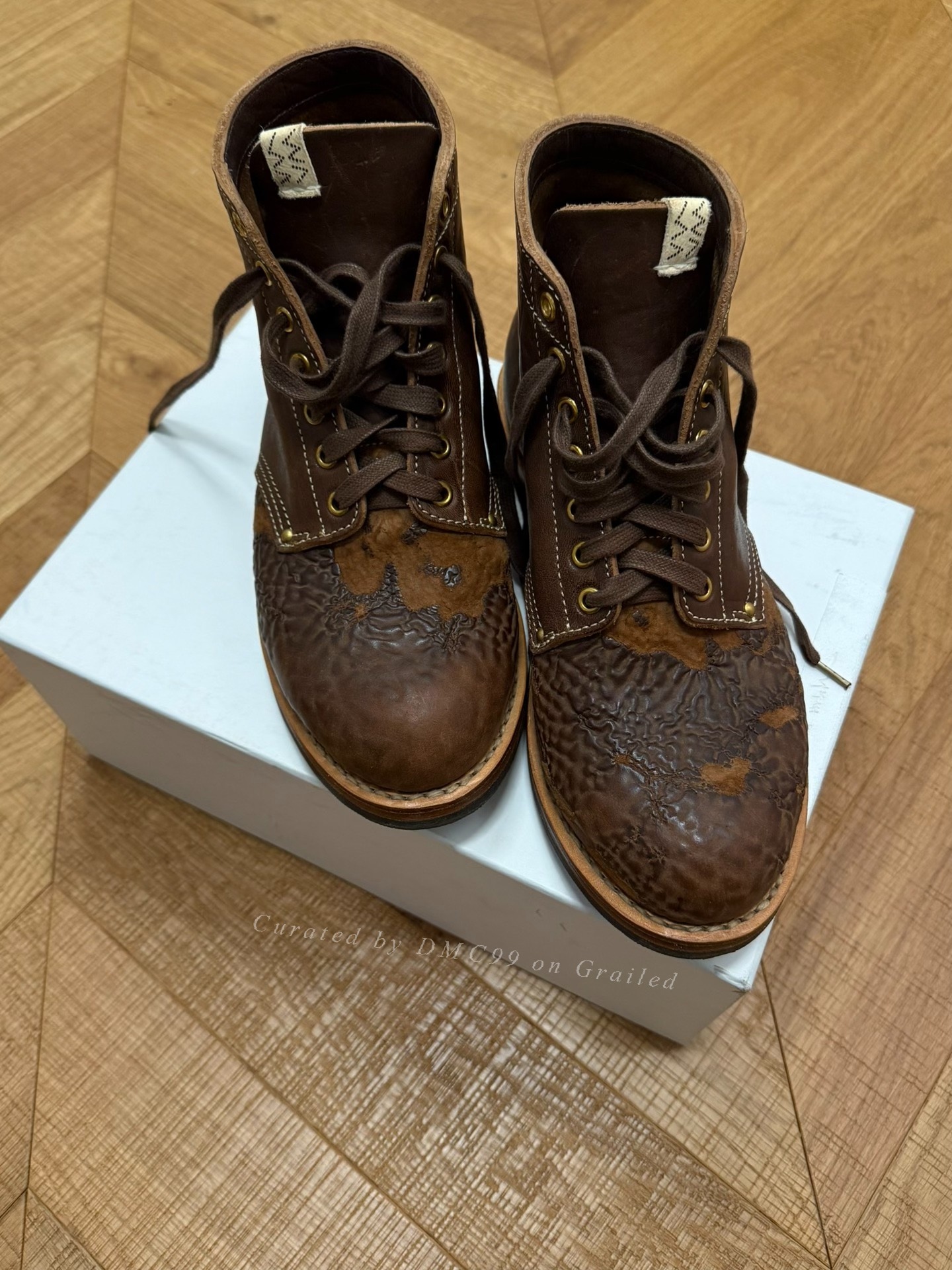 Visvim Brigadier Boots Folk Brown — front