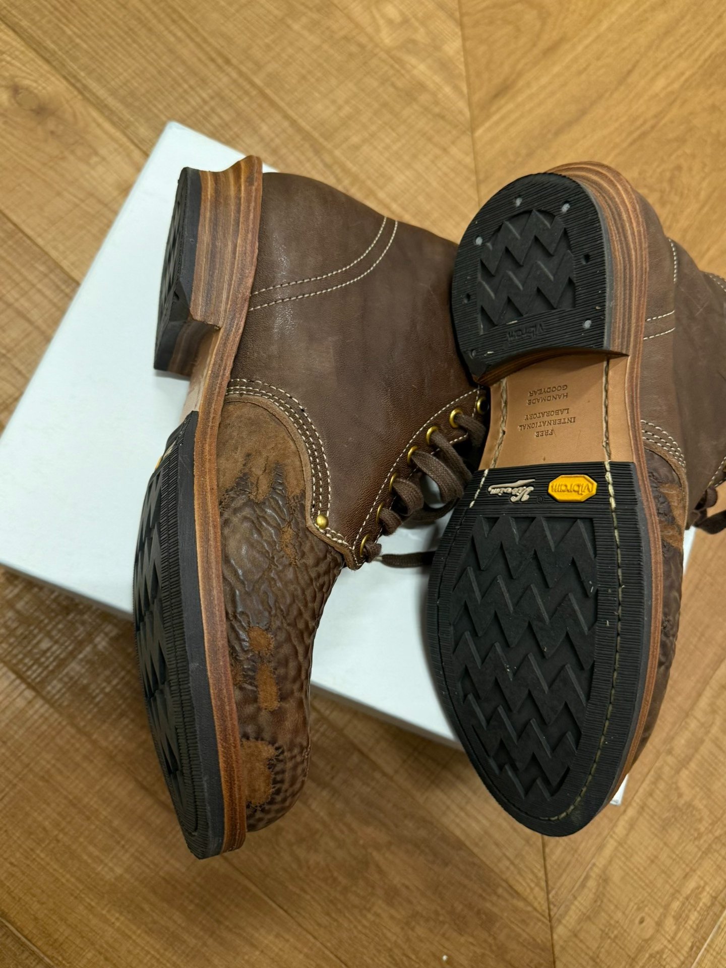Visvim Brigadier Boots Folk Brown — back