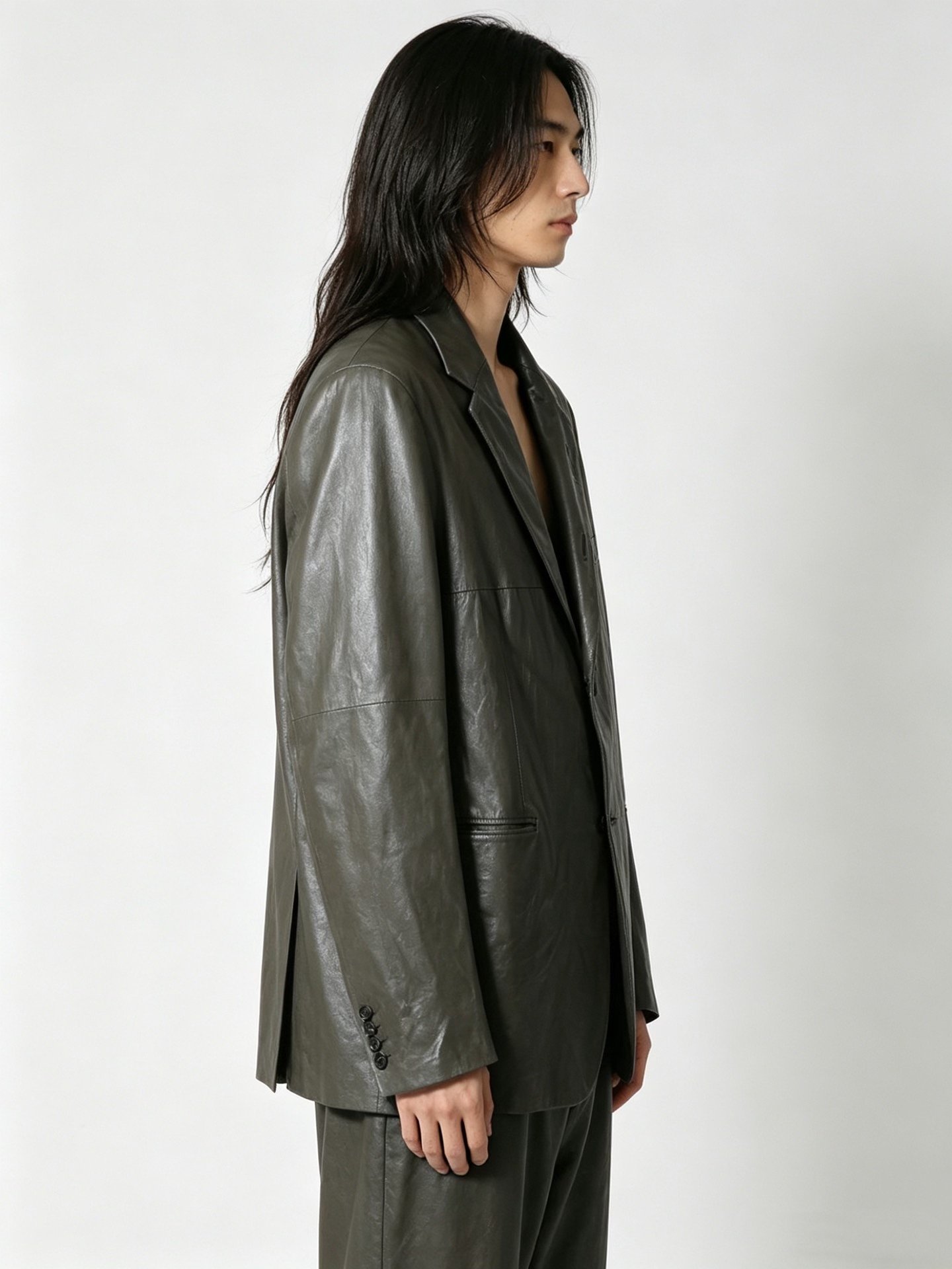 Yohji Yamamoto 12SS Lambskin Blazer — label