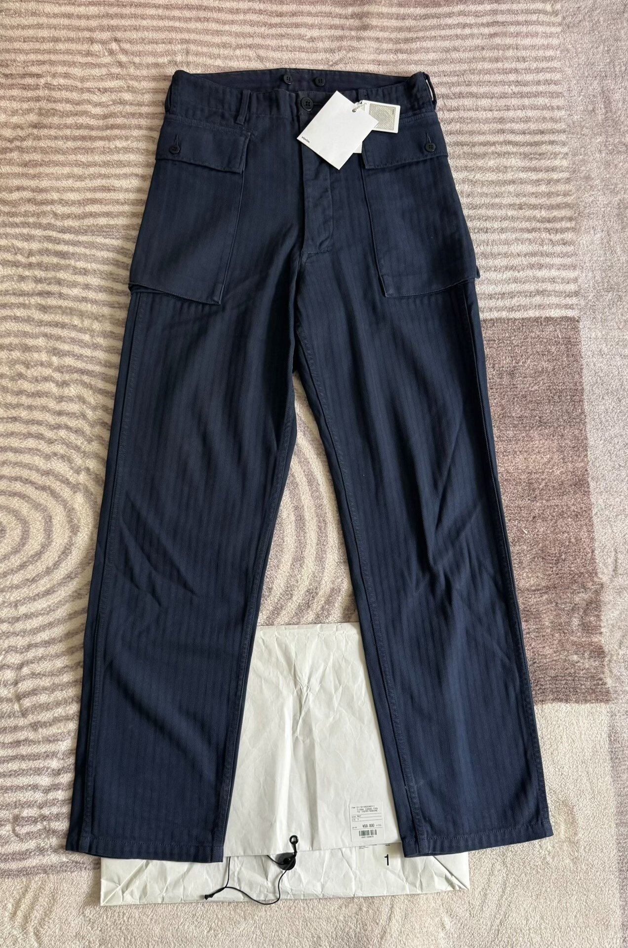VISVIM 19SS TIOGA CARGO PANTS HERRINGBONE