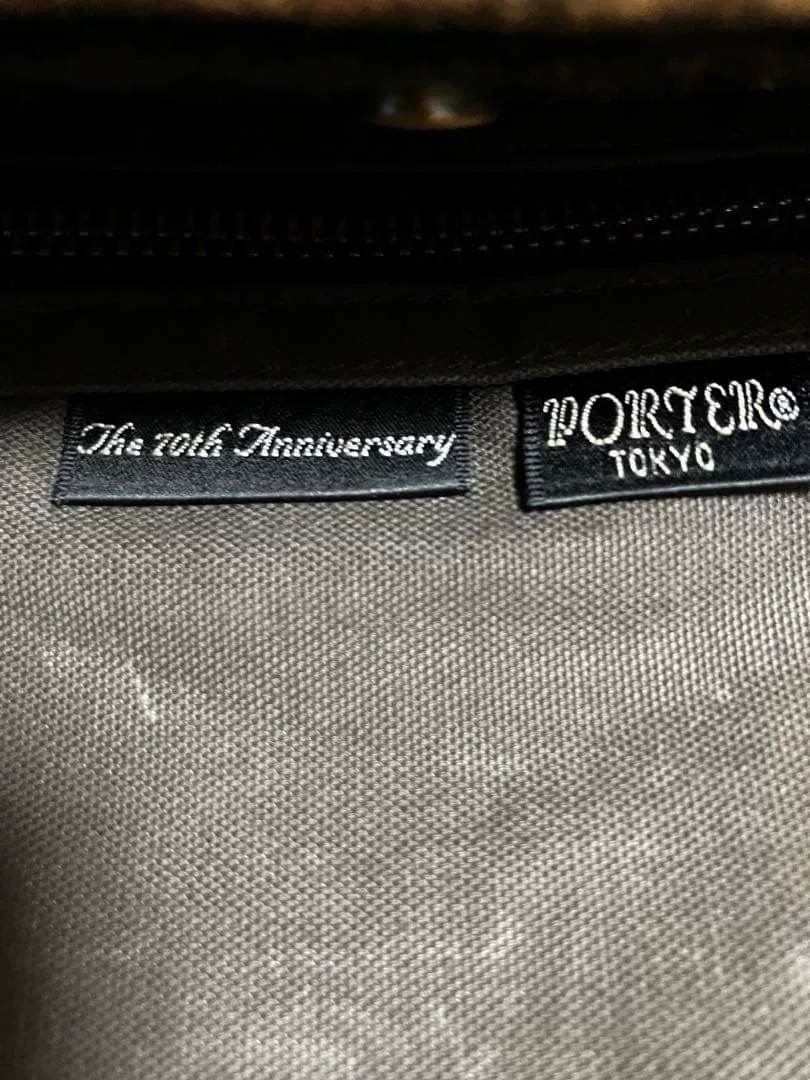 PORTER 70th Anniversary Single-Shoulder Bag — label