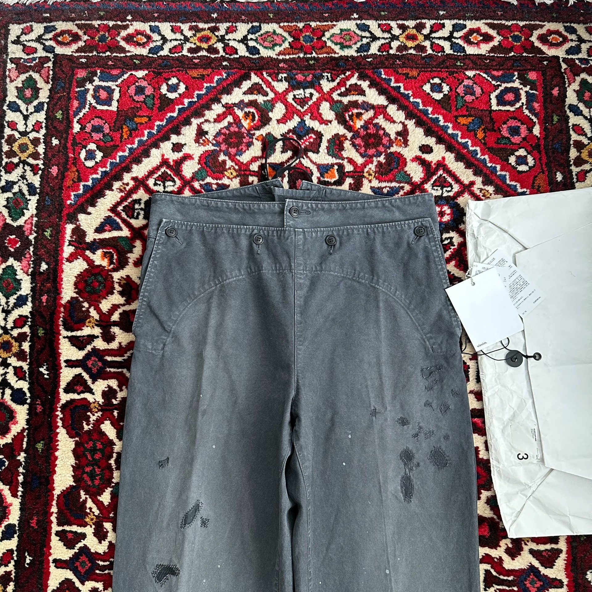 VISVIM 22SS HOLMAN PANTS CRASH — detail