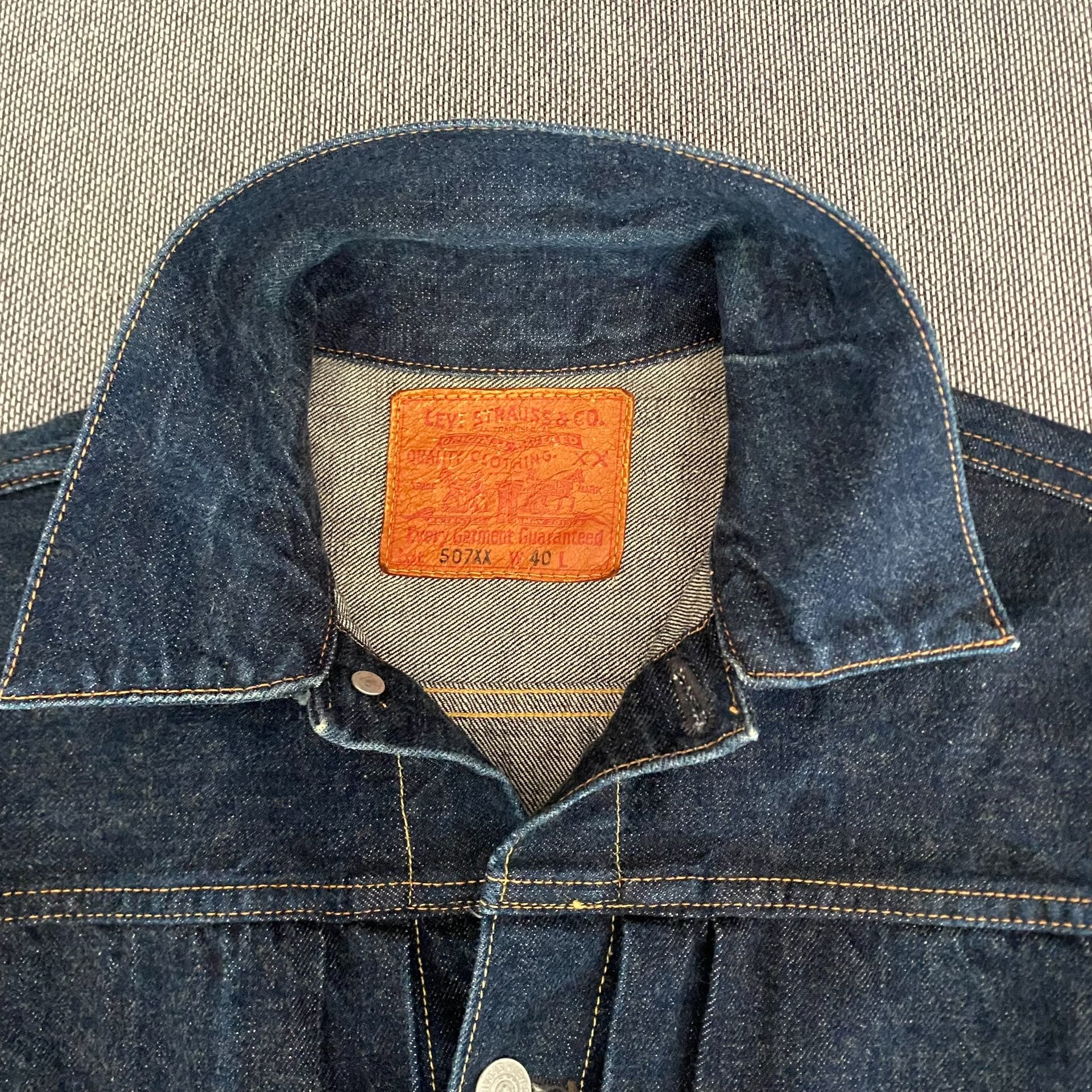 Levi's LVC507 J22 Embroidered Denim Jacket — detail