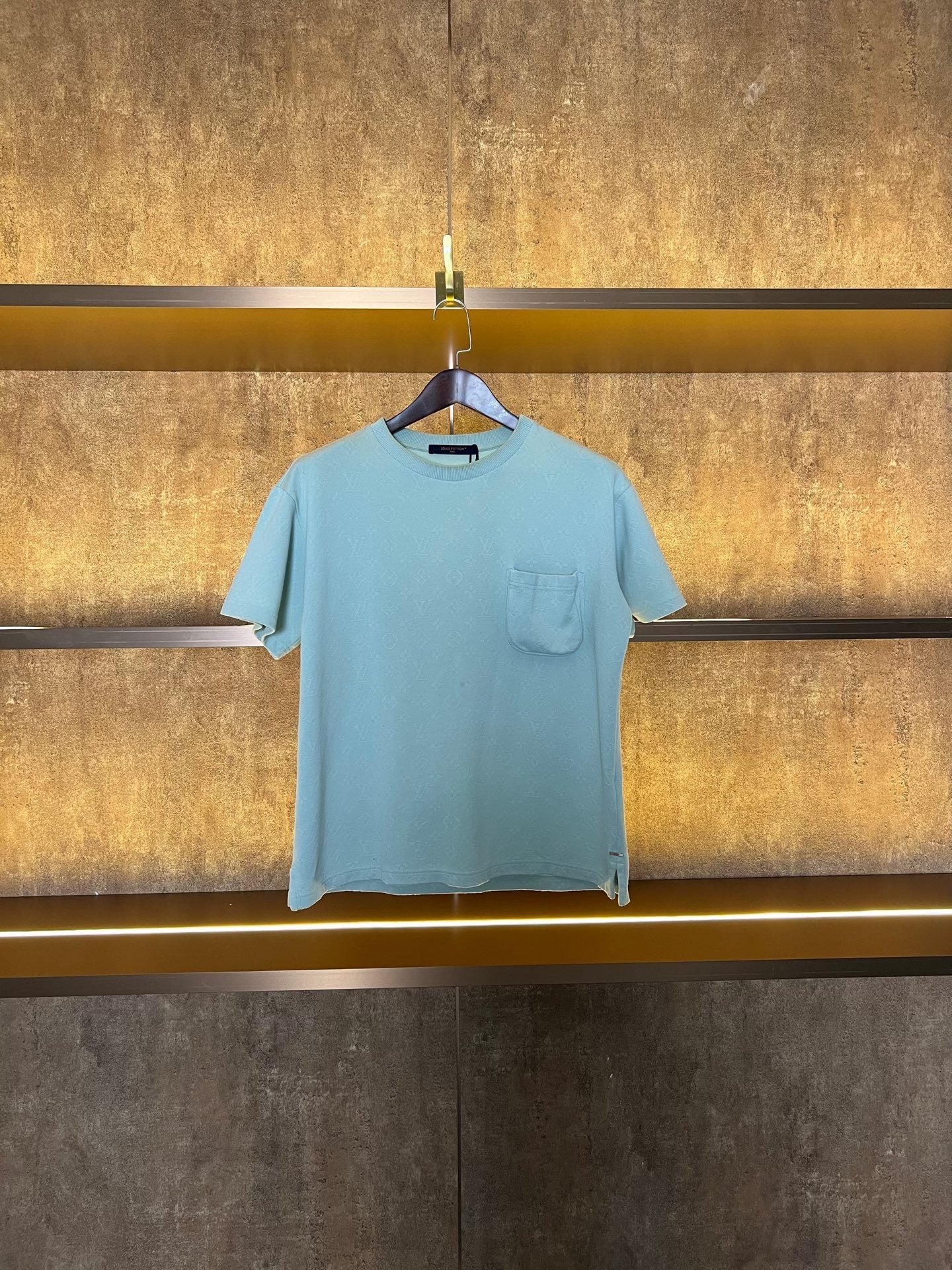 Louis Vuitton Monogram Mint Green Pocket T-shirt