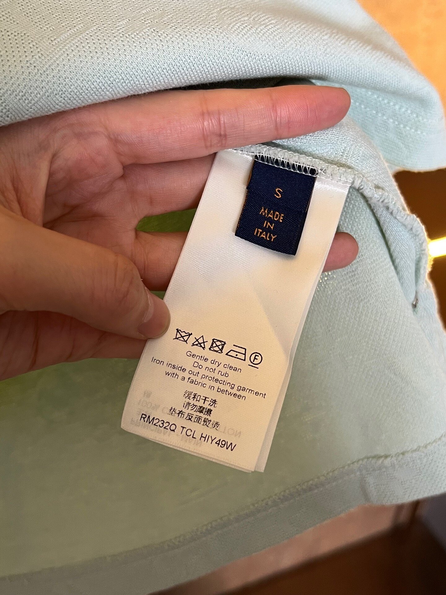 Louis Vuitton Monogram Mint Green Pocket T-shirt — back