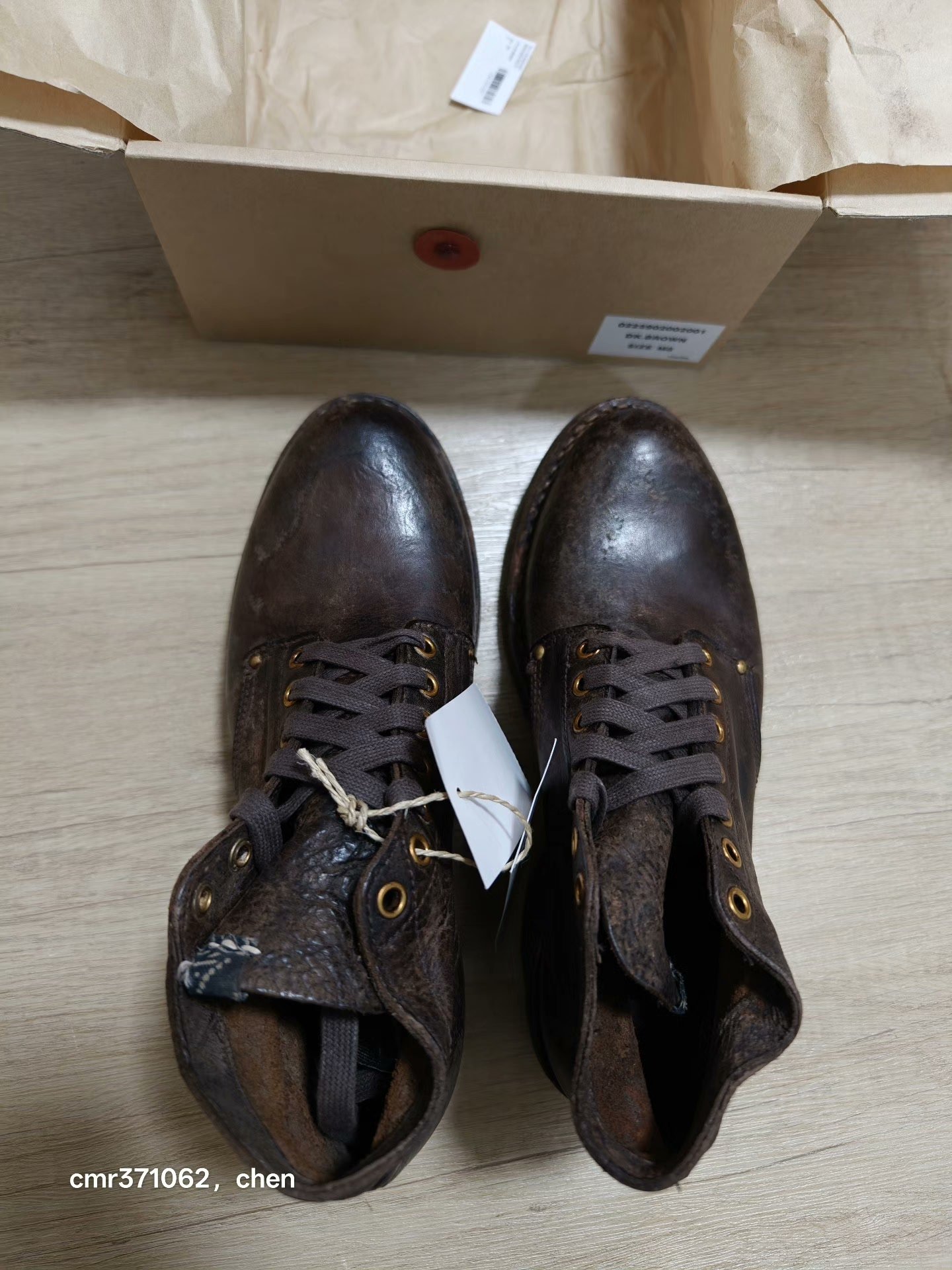 VISVIM 26 ICT BRIGADIER BOOTS — label