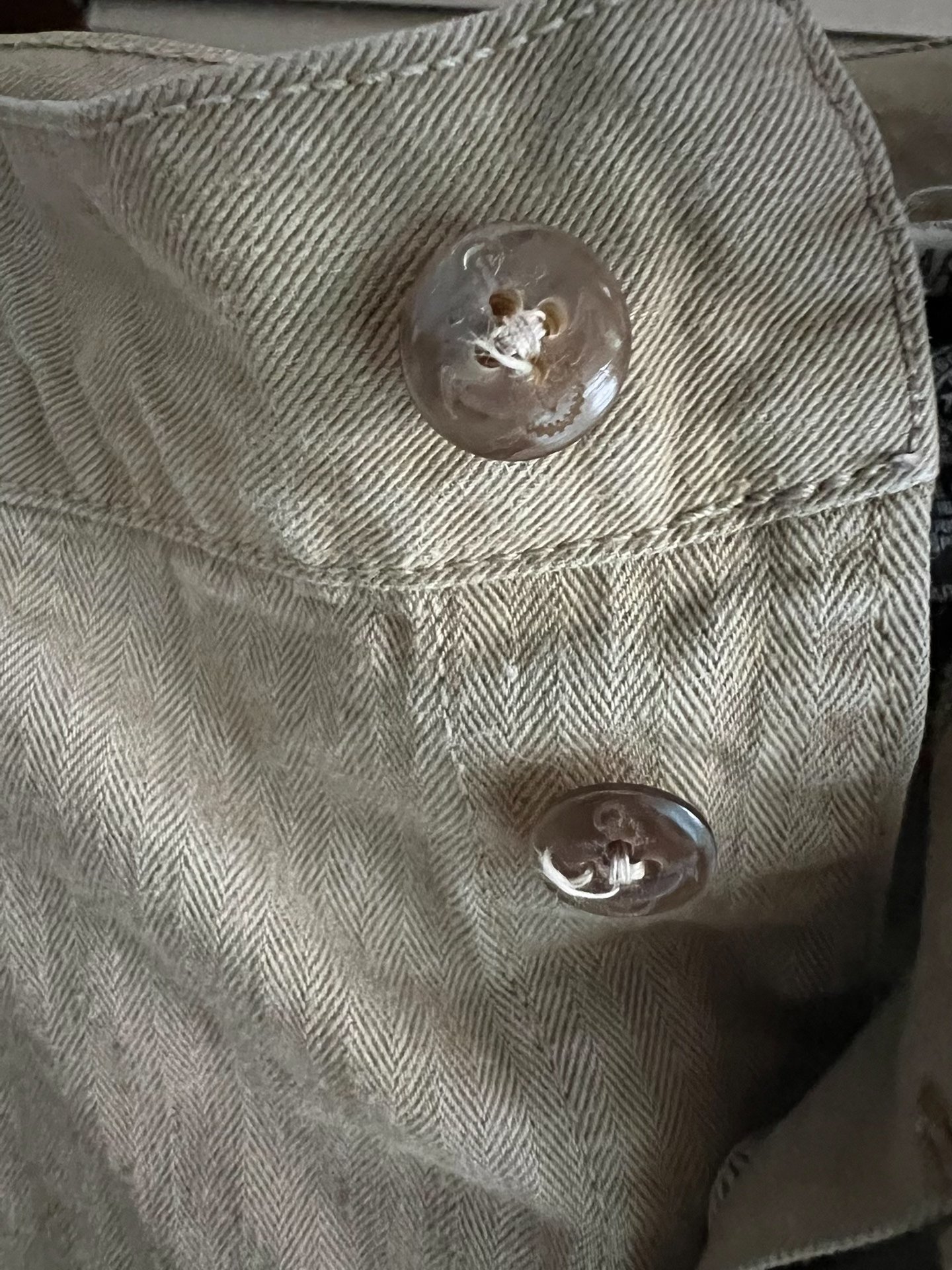 Colimbo Japanese Herringbone Military Deck Pants — back