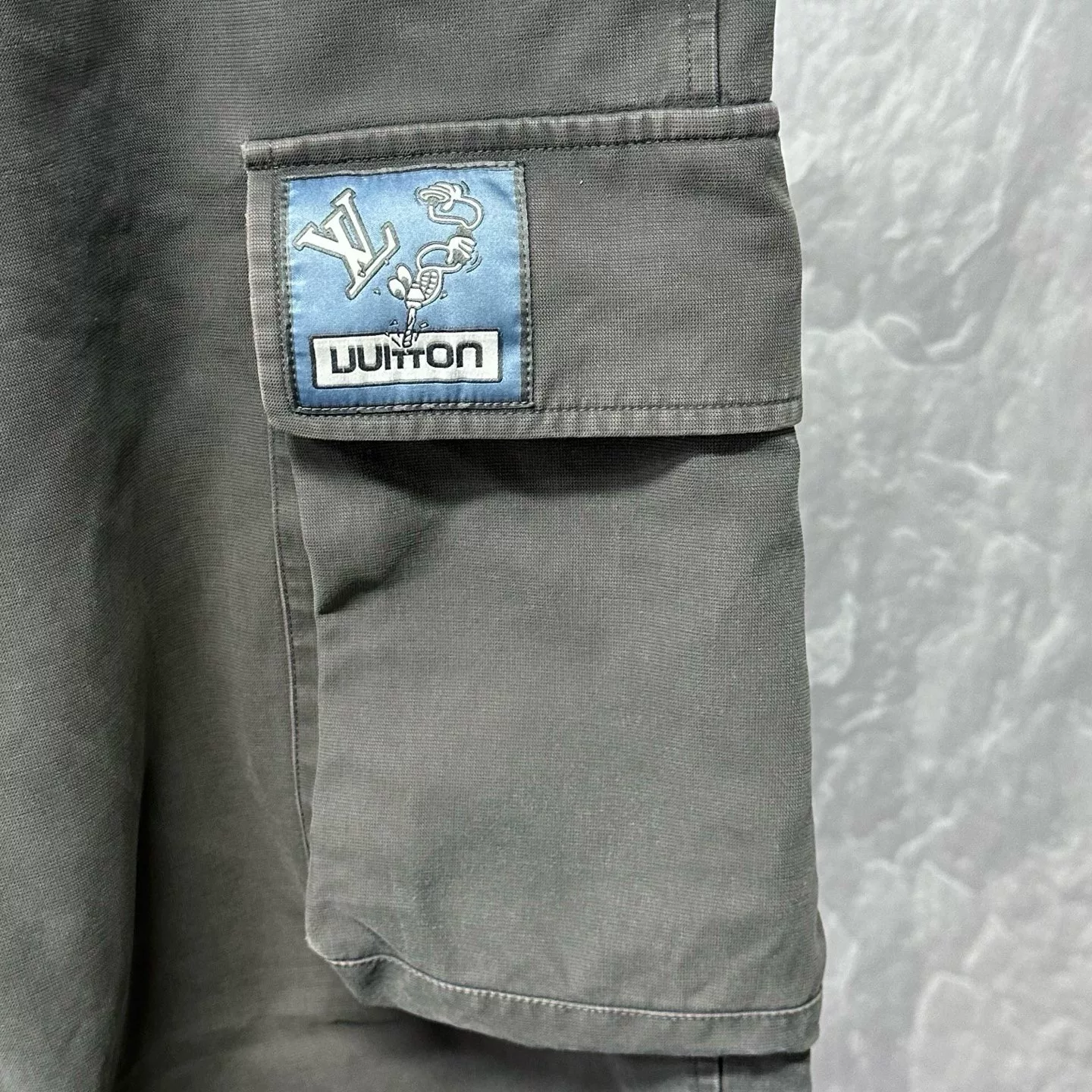 Louis Vuitton Utility Patchwork Cargo Jeans — detail