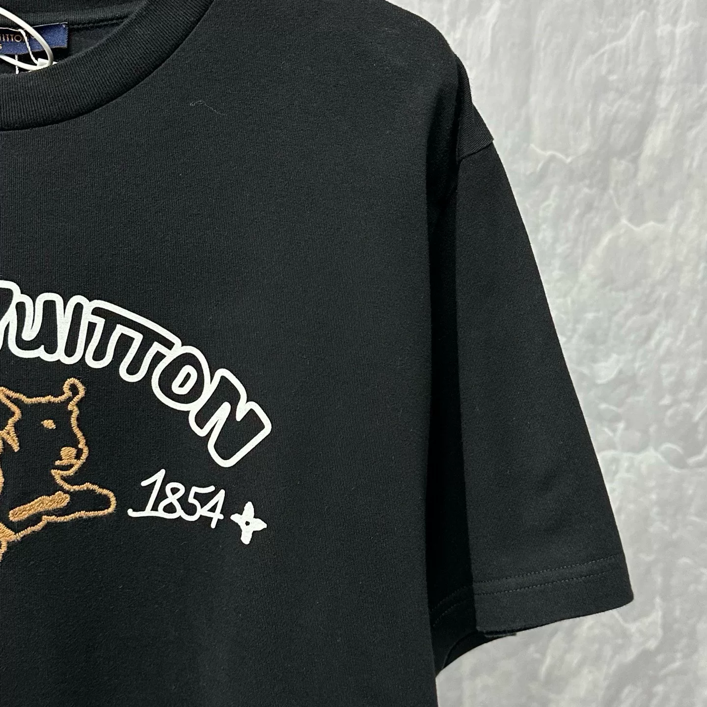 Louis Vuitton FW24 Tyler Embroidered Letter Tee — detail