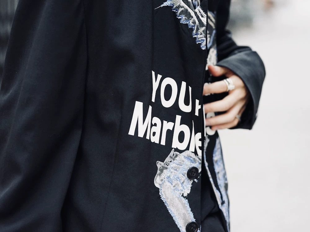 Yohji Yamamoto 17AW Hand-Painted Kiryu Coat — label