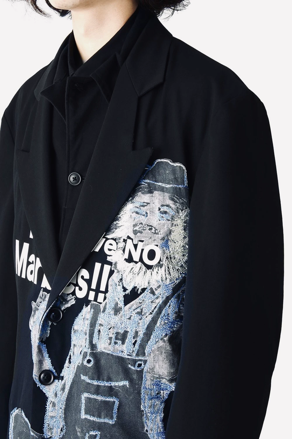 Yohji Yamamoto 17AW Hand-Painted Kiryu Coat — back