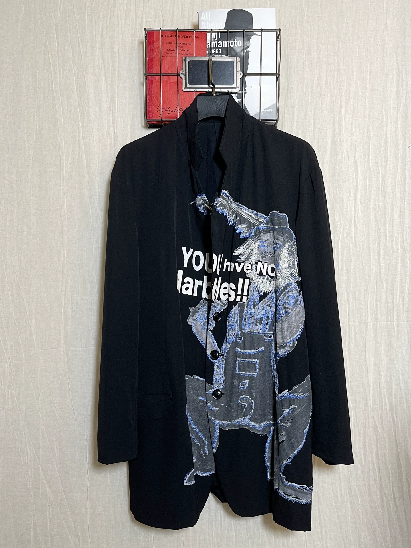 Yohji Yamamoto 17AW Hand-Painted Kiryu Coat — front