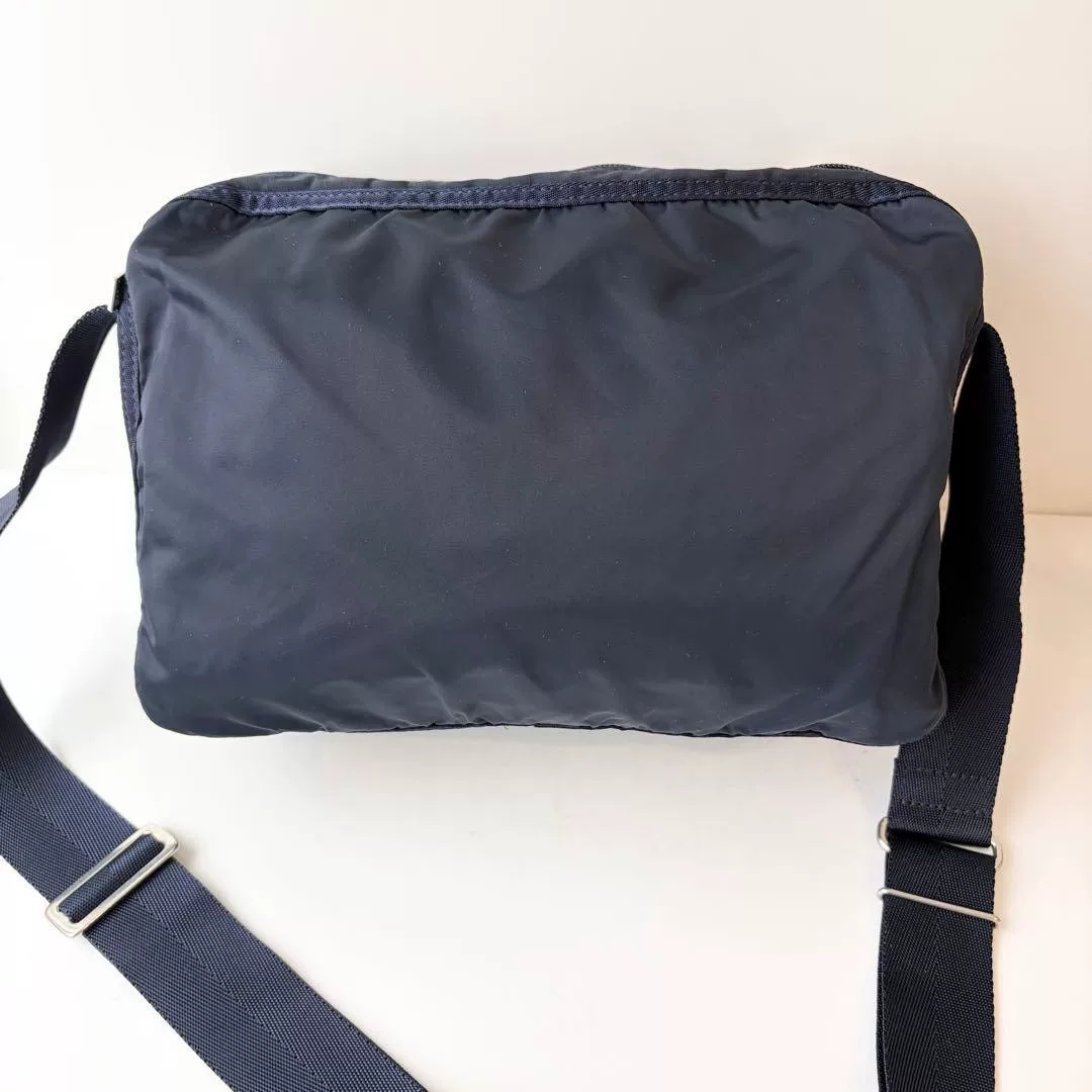 PORTER FRAME Navy Nylon Shoulder Bag — detail