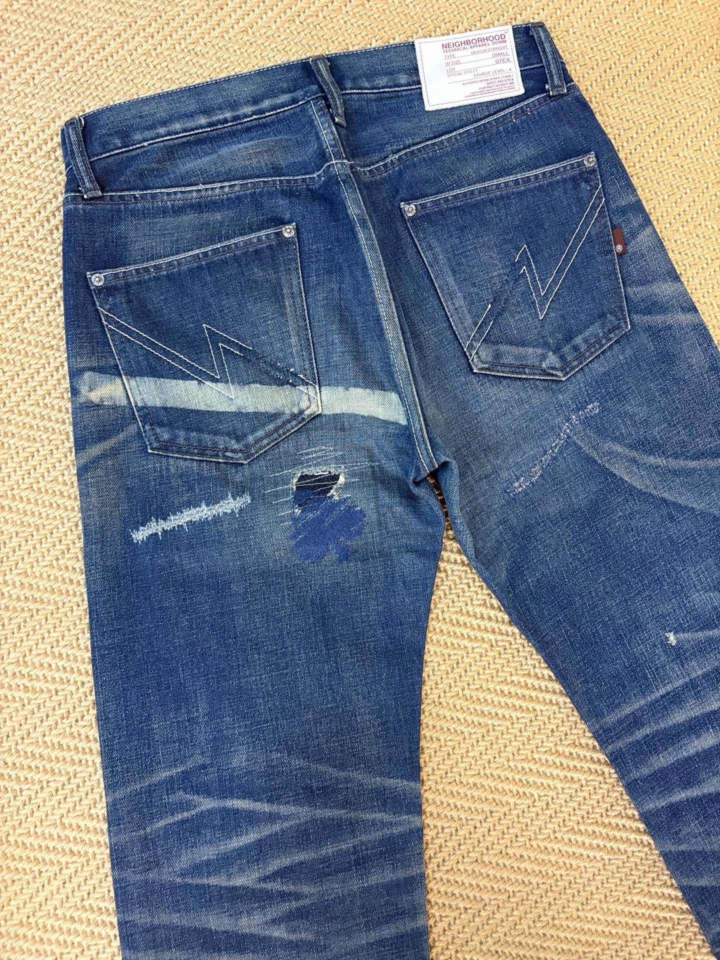 Neighborhood 07 FLASH Denim Jeans — back