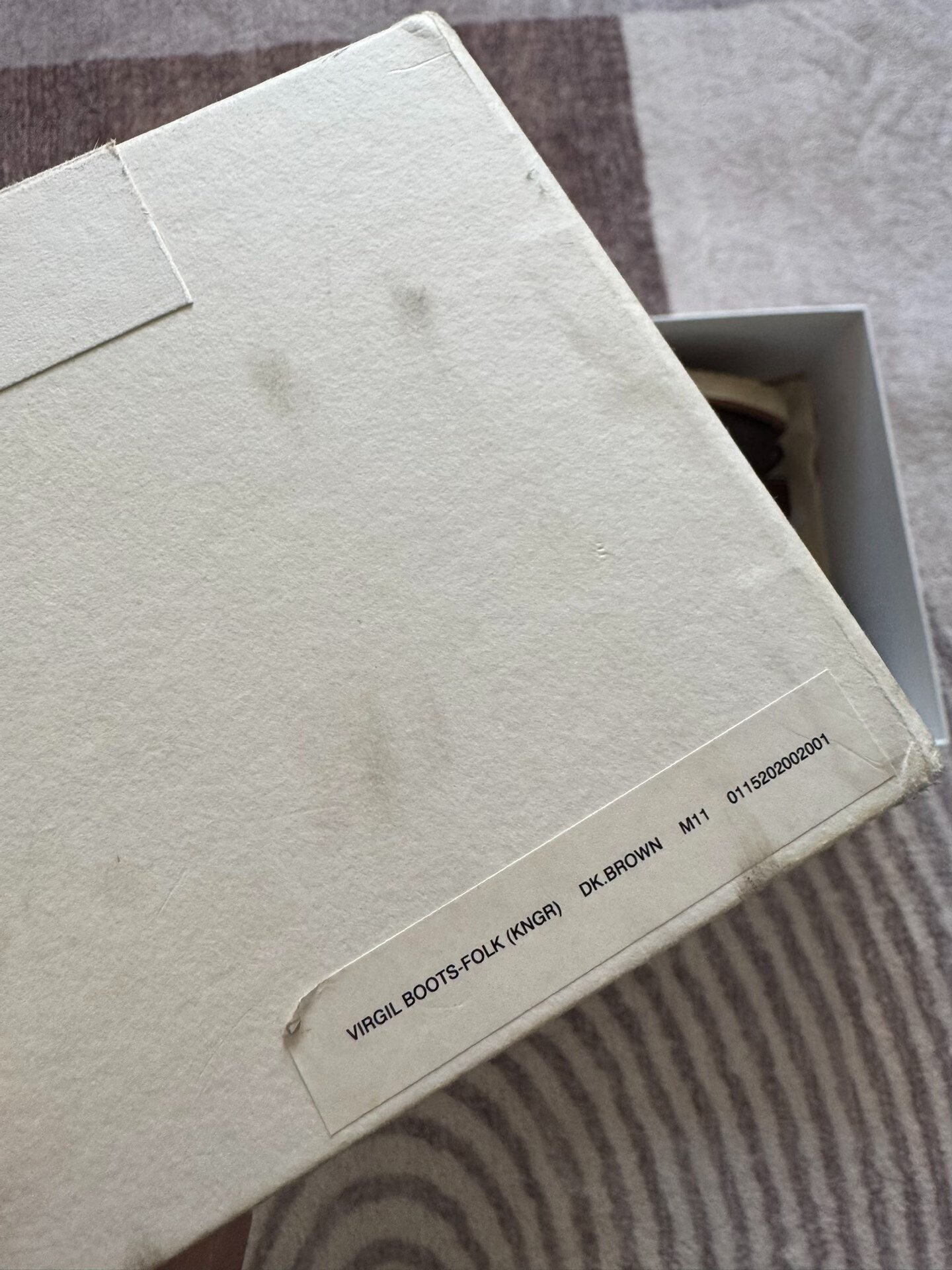 VISVIM 15AW VIRGIL BOOTS KNGR Kangaroo 11 — label