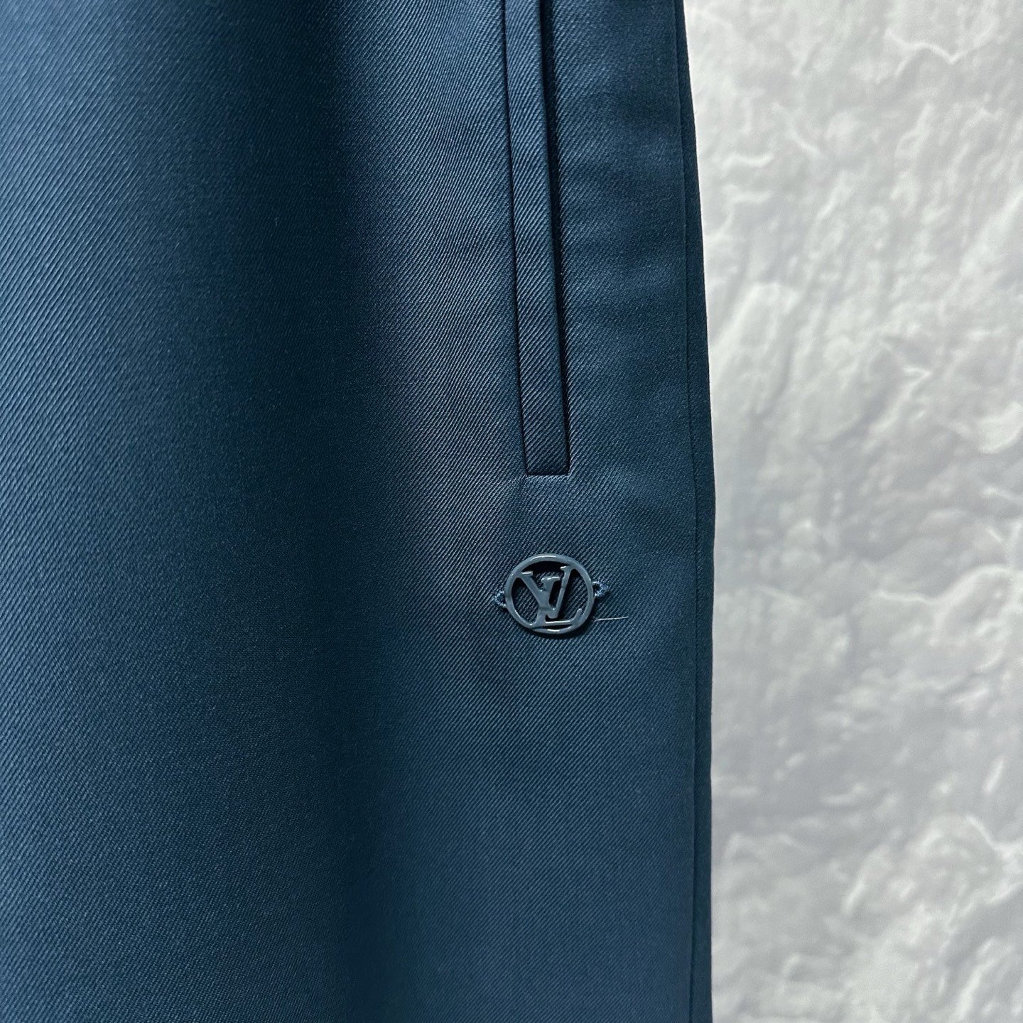 Louis Vuitton LV Logo Wool Drawstring Pants — detail
