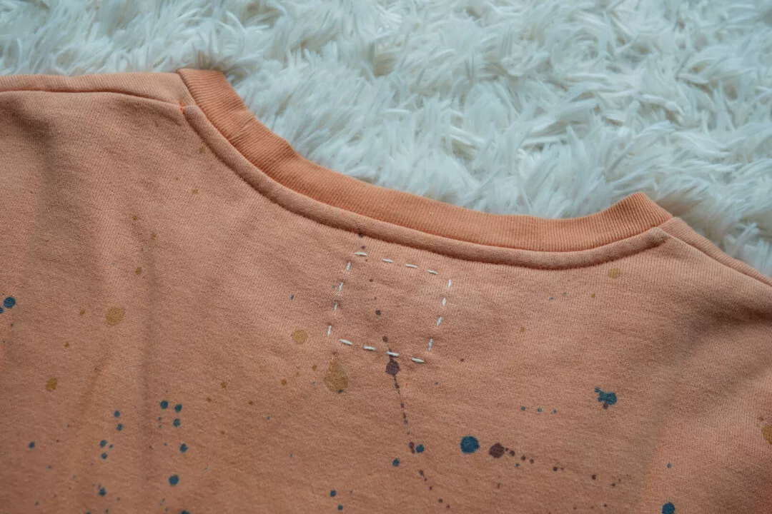 Visvim Jumbo Drips VTG Splatter Crewneck — label