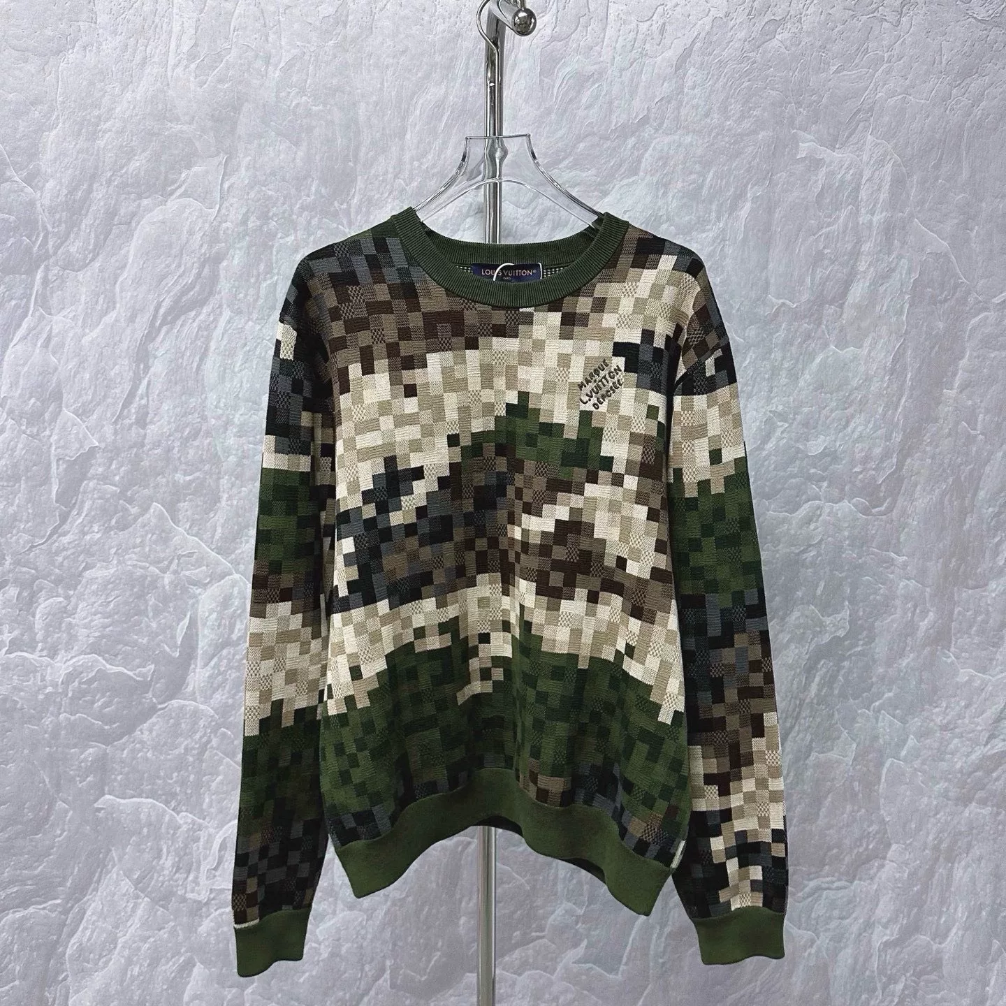 Louis Vuitton SS24 Color Block Check Sweatshirt