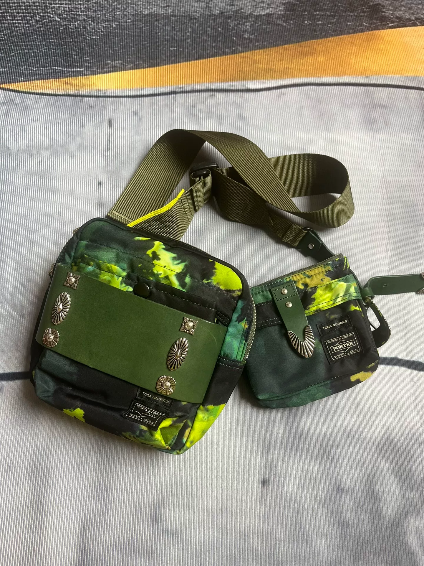 Porter Toga Camouflage Tie-Dye Waist Bag