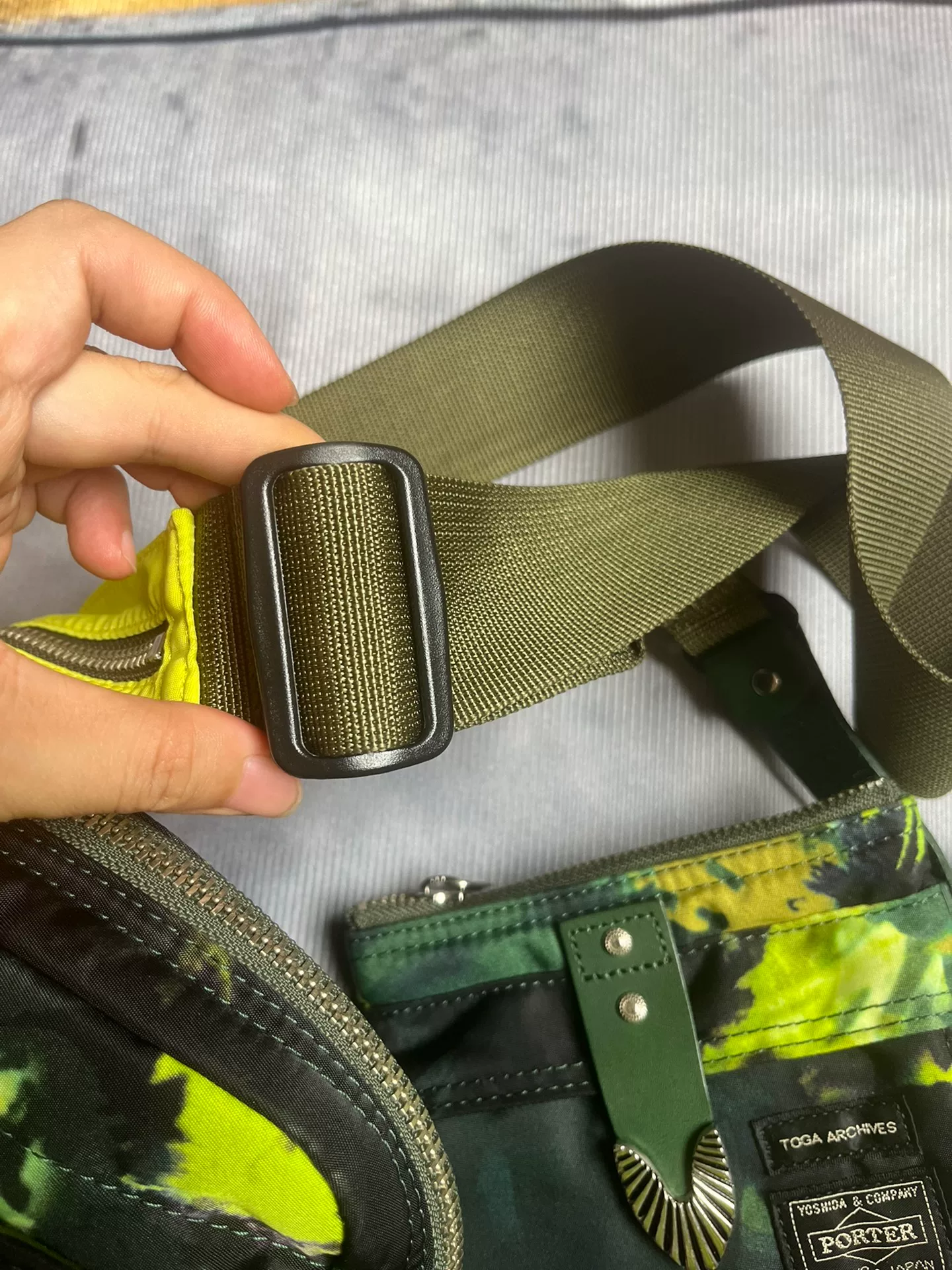 Porter Toga Camouflage Tie-Dye Waist Bag — back
