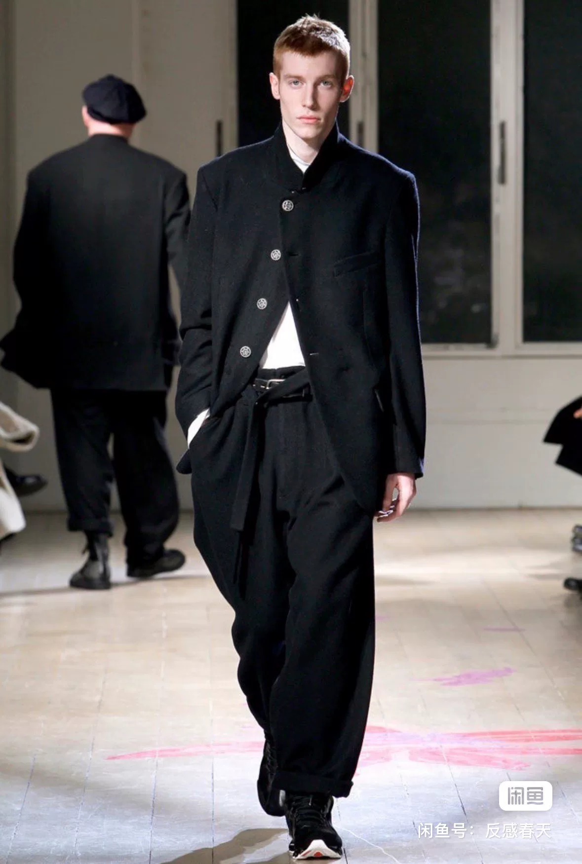 Yohji Yamamoto 11AW Silver Buckle Stand Collar Jacket