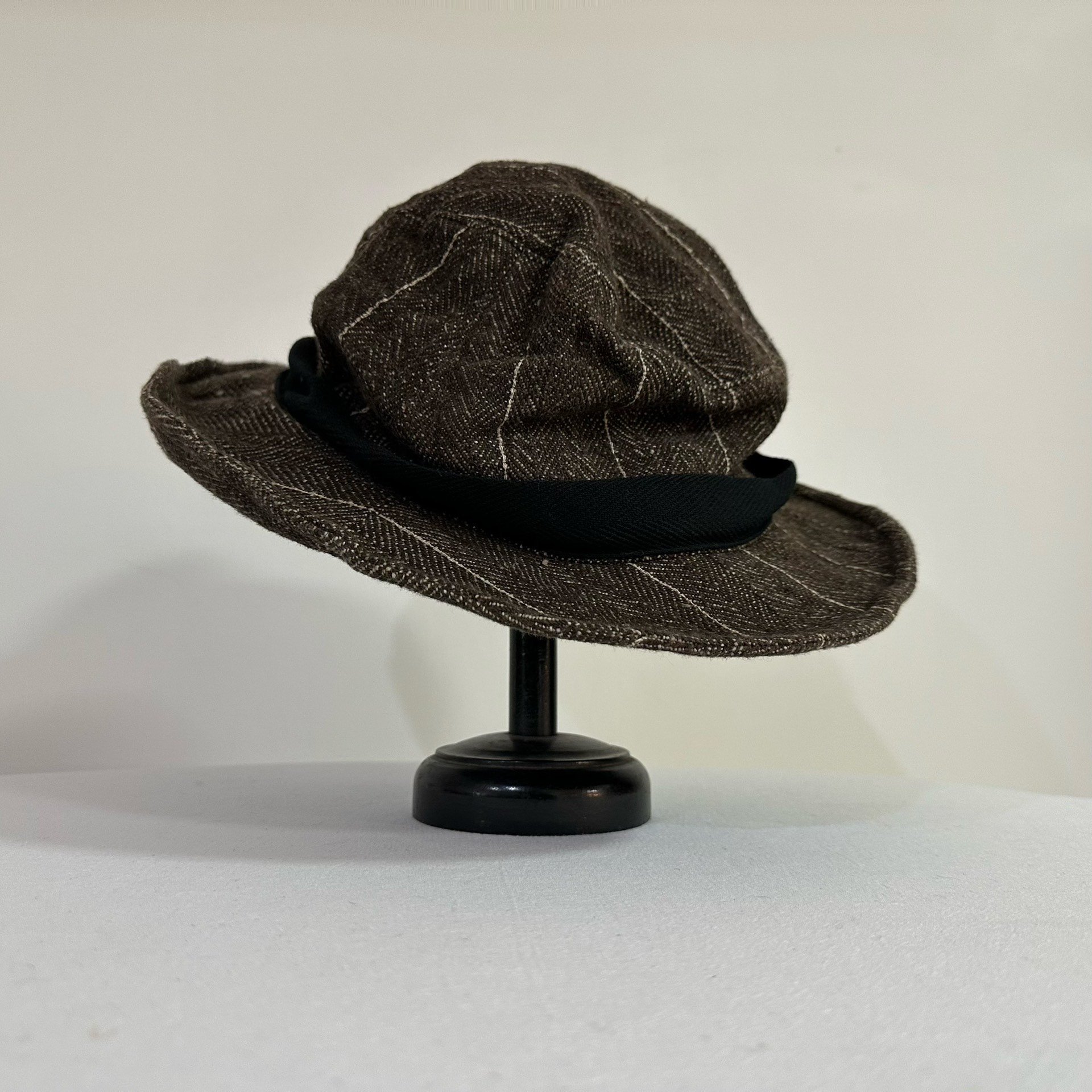 Andrew Driftwood Walnut Dyed Bucket Hat — front